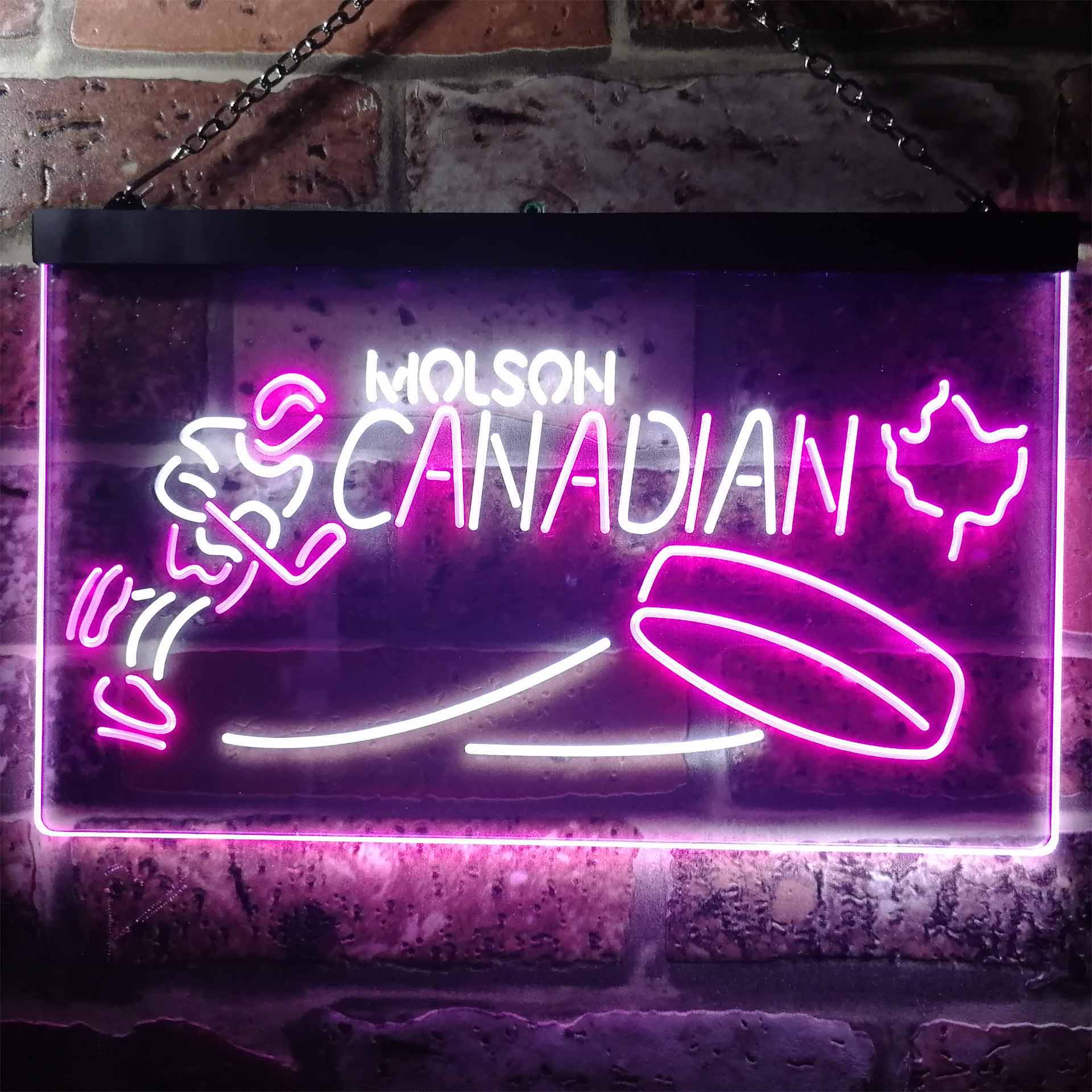 Molson Canadian Hockey Neon LED Sign