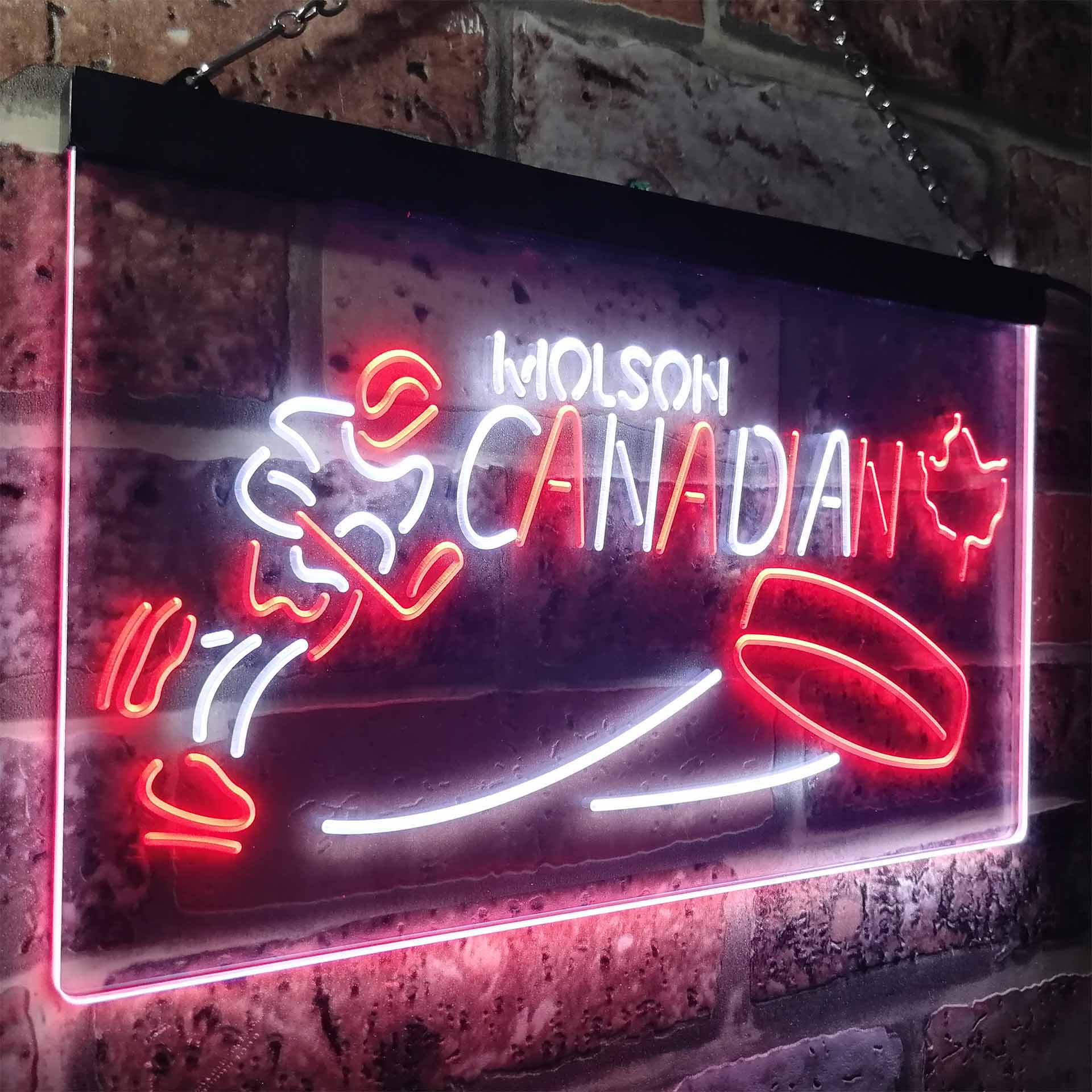 Molson Canadian Hockey Neon LED Sign