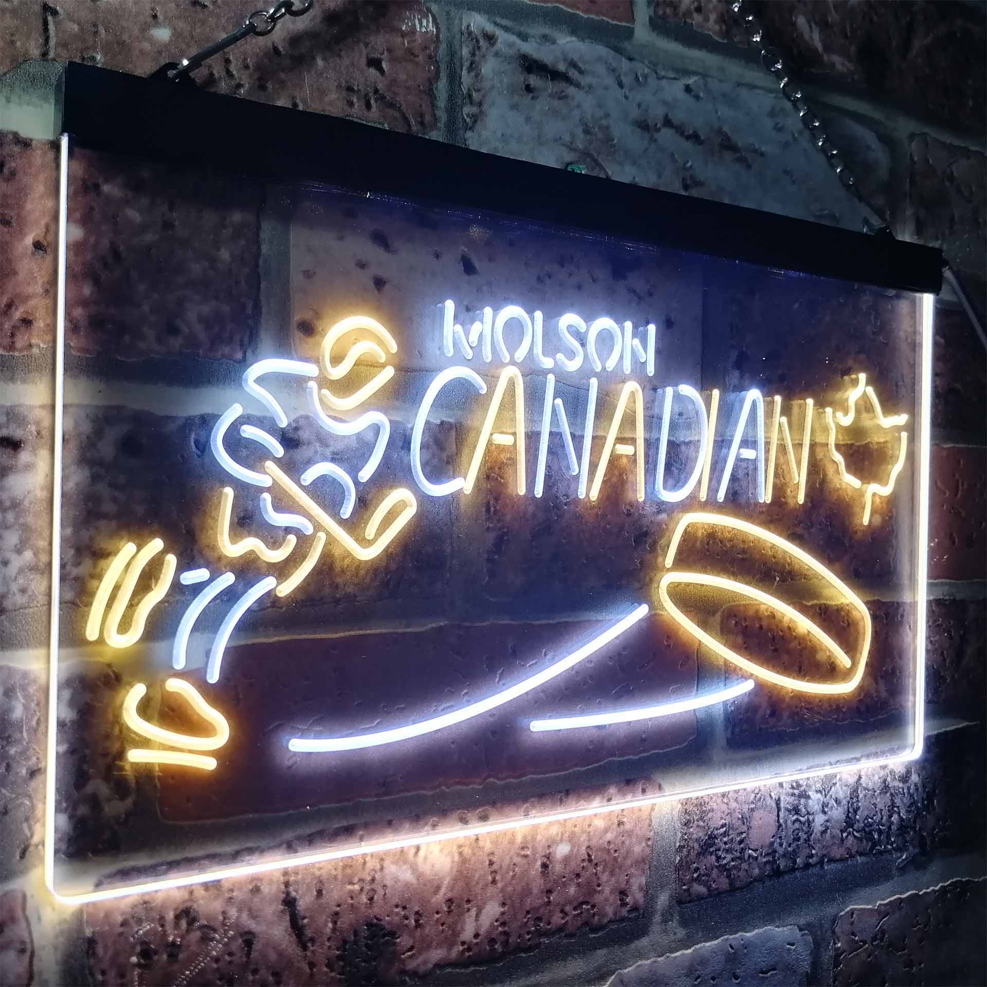 Molson Canadian Hockey Neon LED Sign