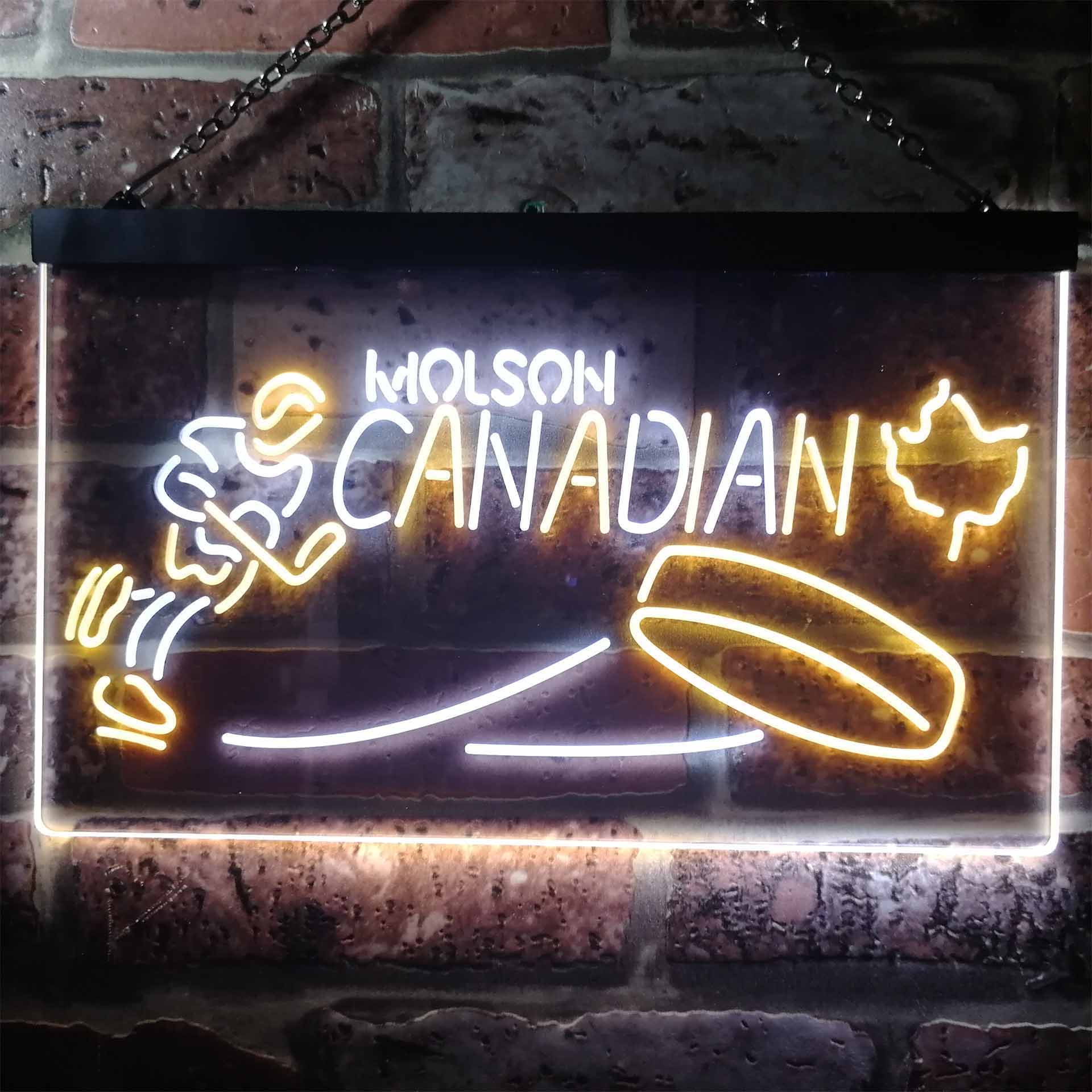 Molson Canadian Hockey Neon LED Sign