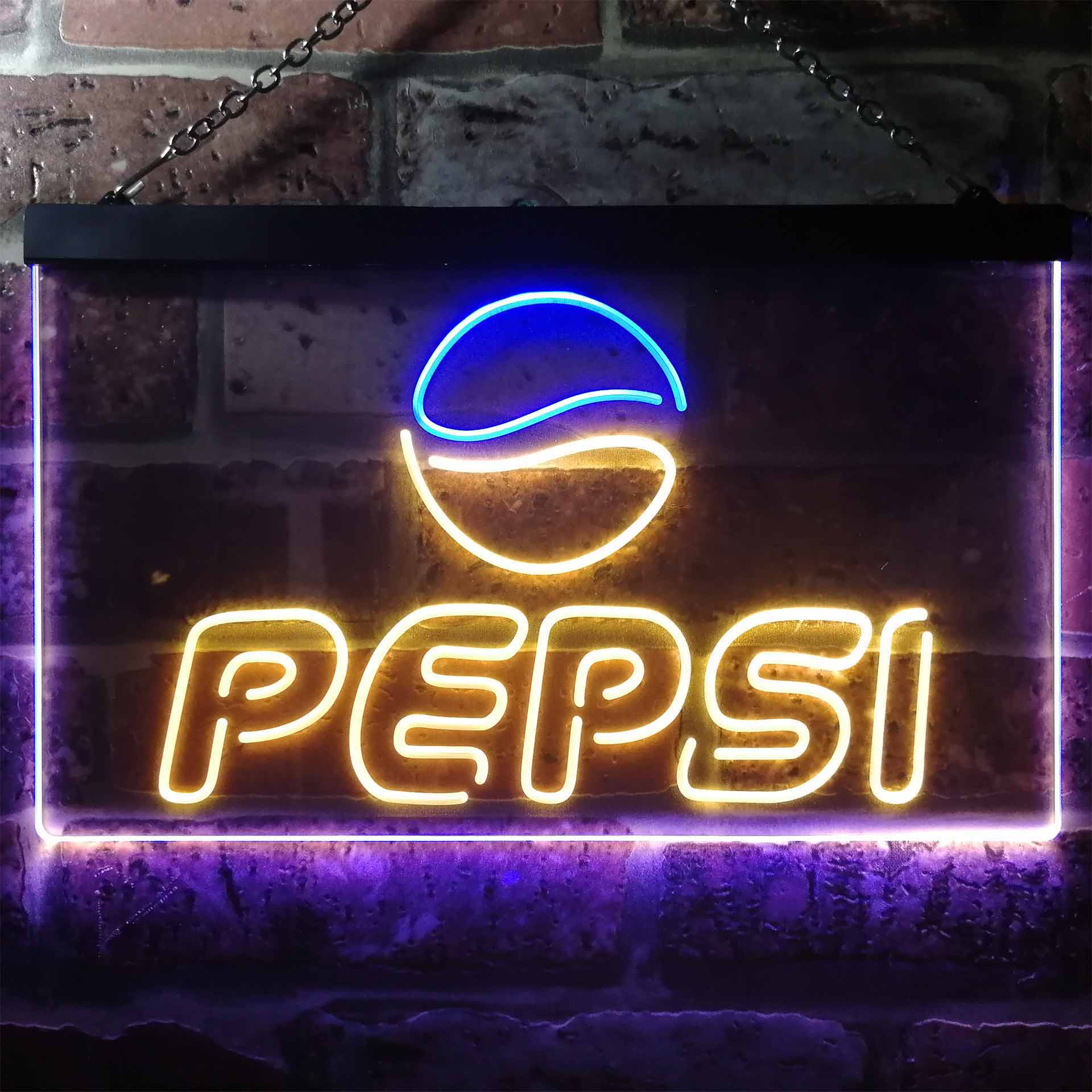 Pepsi Coke Drink Bar Neon LED Sign