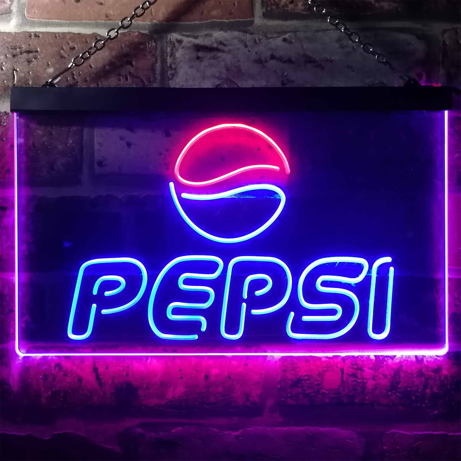 Pepsi Coke Drink Bar Neon LED Sign