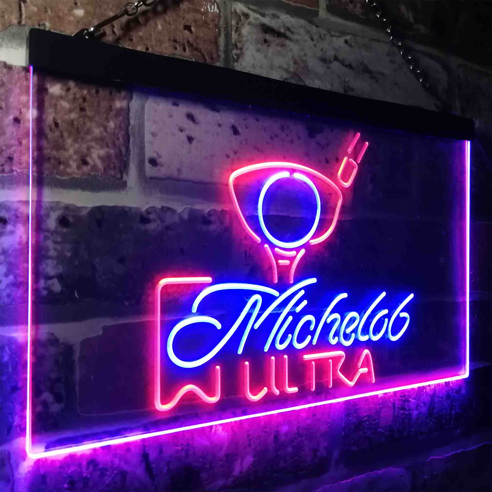 Michelob Ultra Golf Ball Neon LED Sign