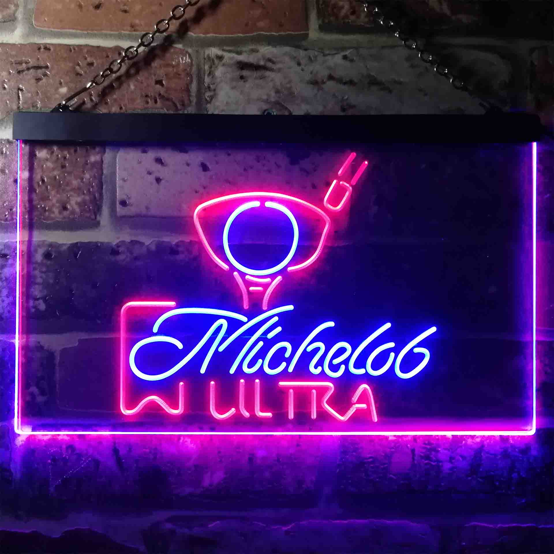 Michelob Ultra Golf Ball Neon LED Sign