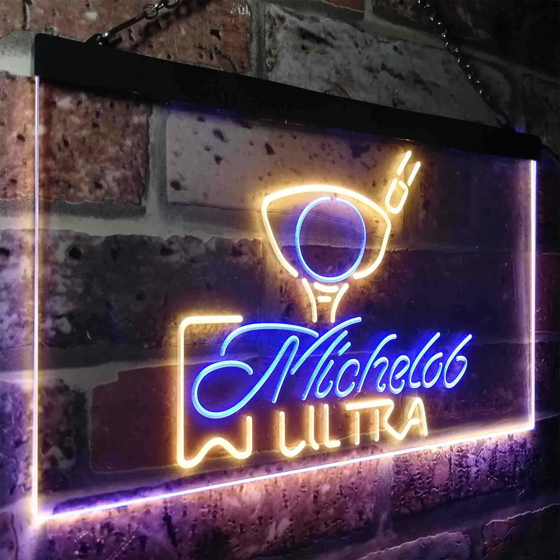 Michelob Ultra Golf Ball Neon LED Sign