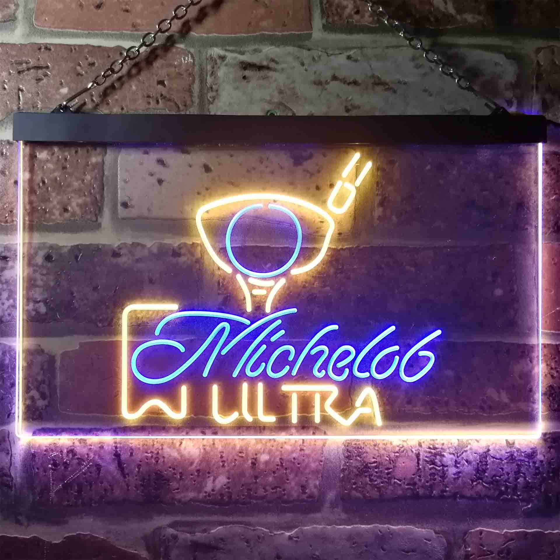 Michelob Ultra Golf Ball Neon LED Sign