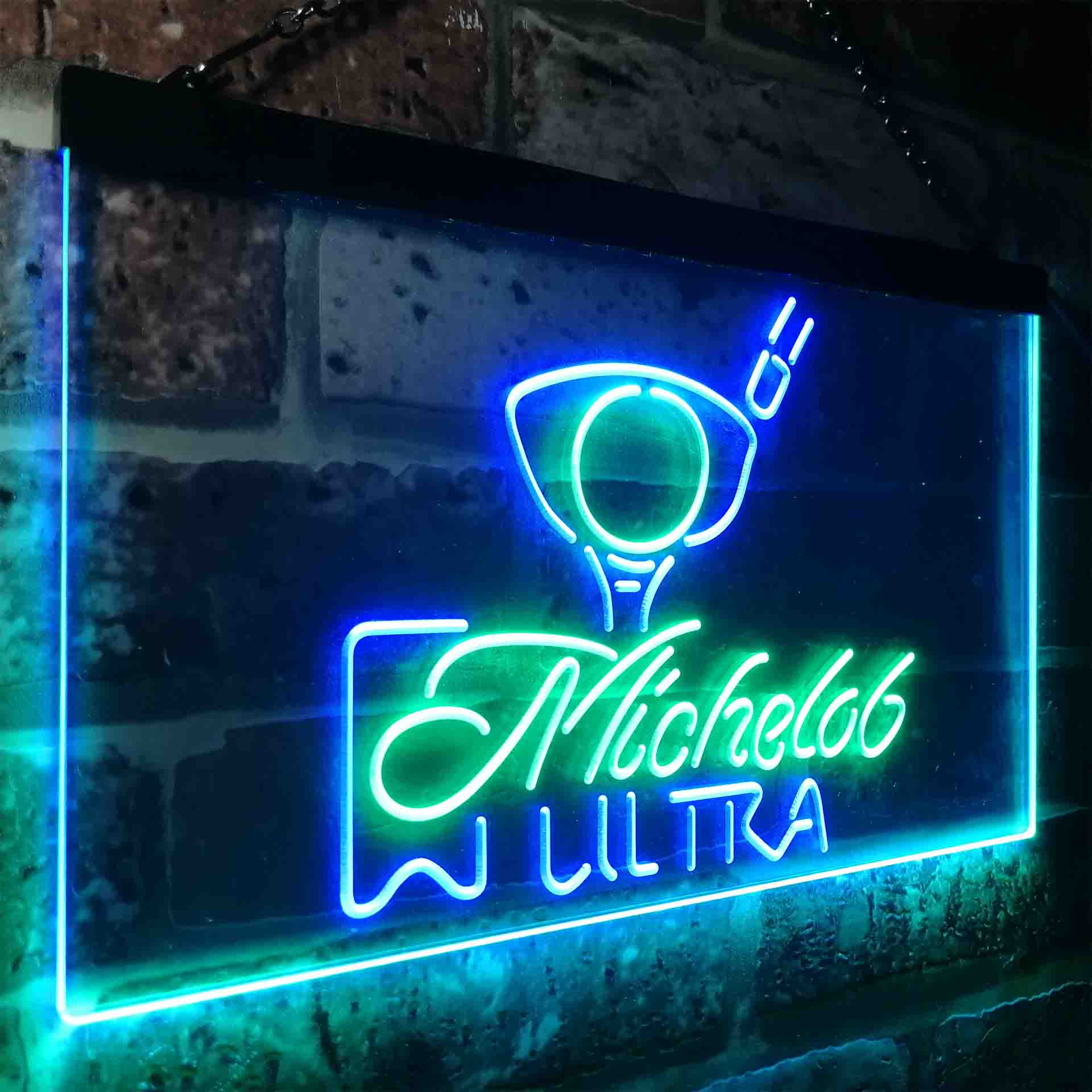 Michelob Ultra Golf Ball Neon LED Sign