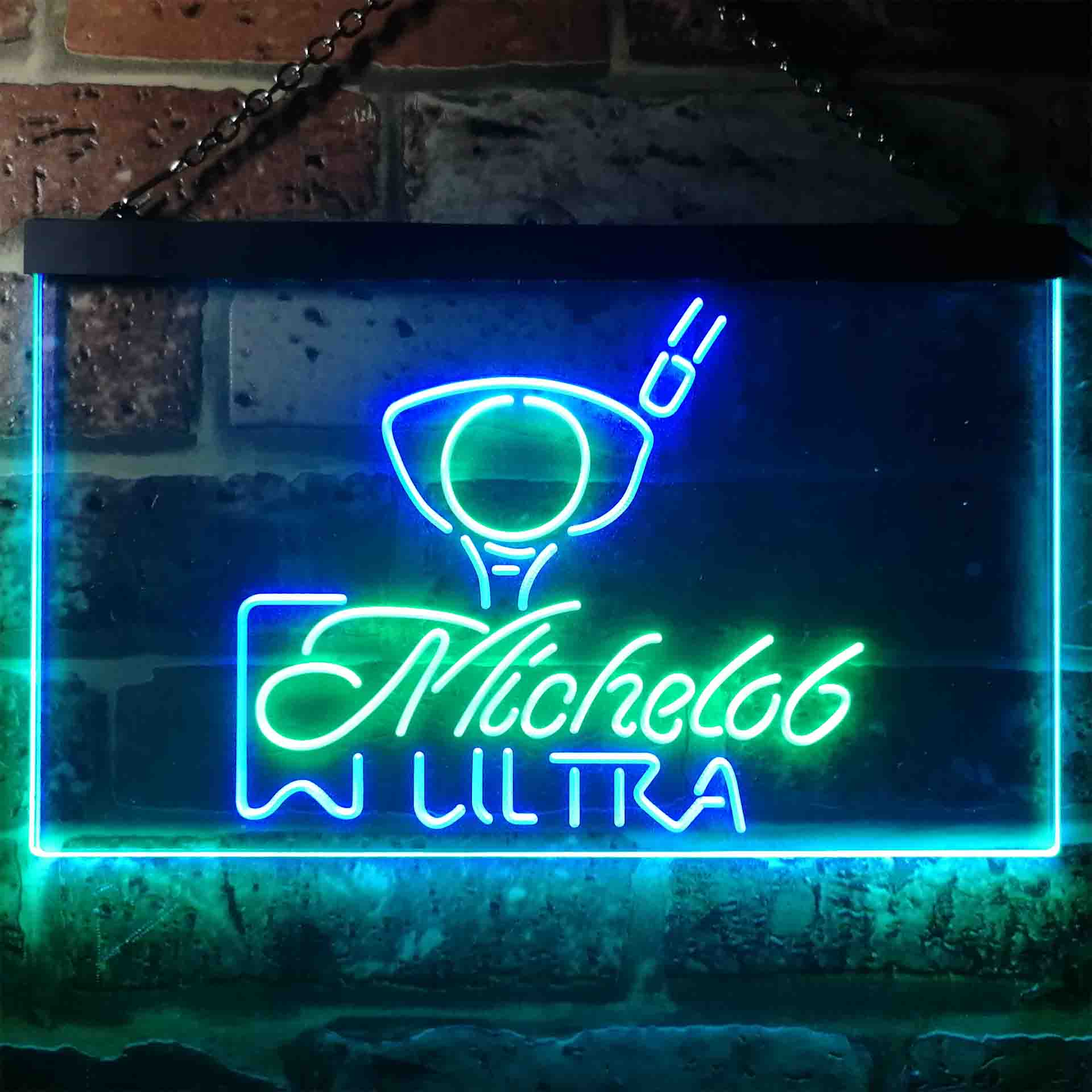 Michelob Ultra Golf Ball Neon LED Sign