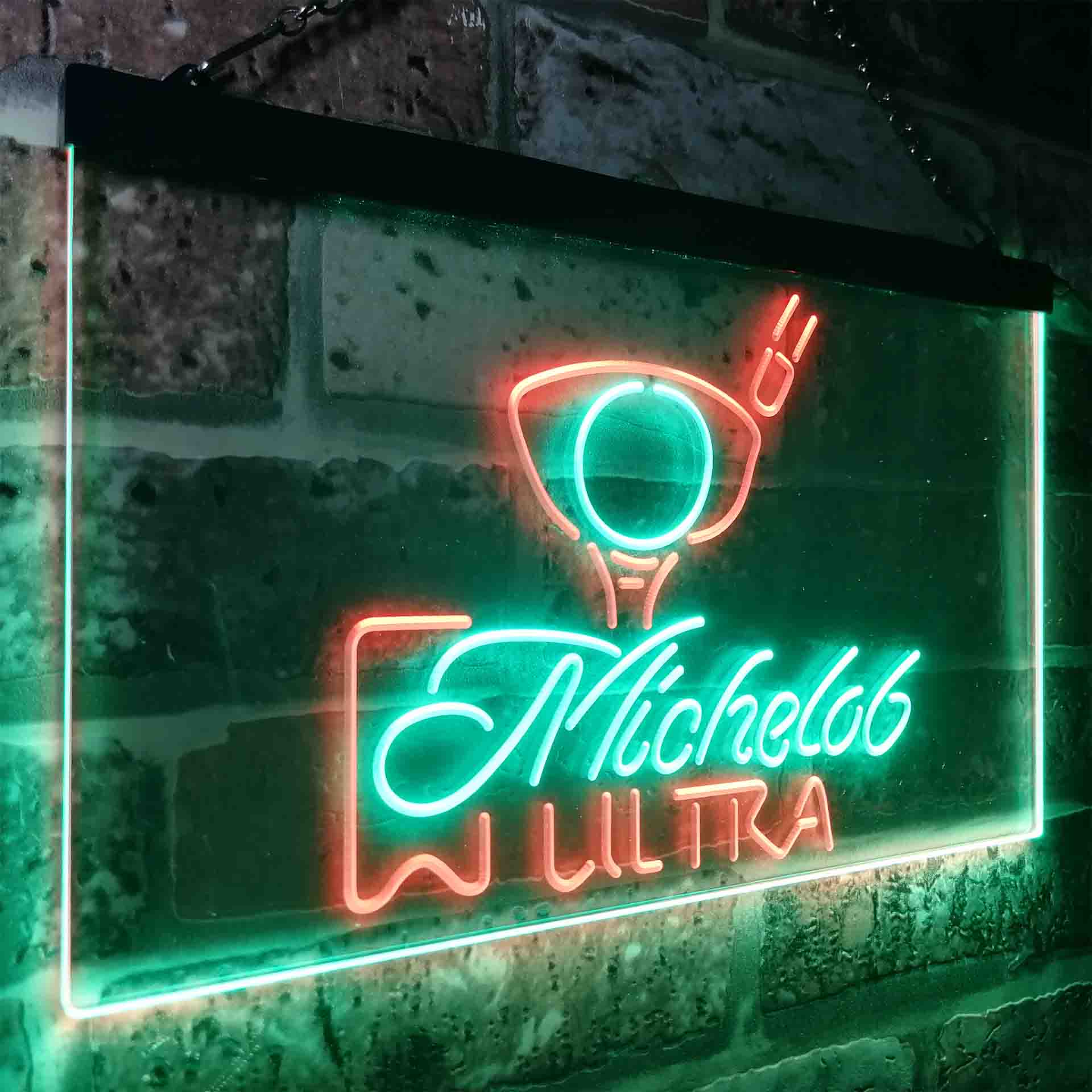 Michelob Ultra Golf Ball Neon LED Sign