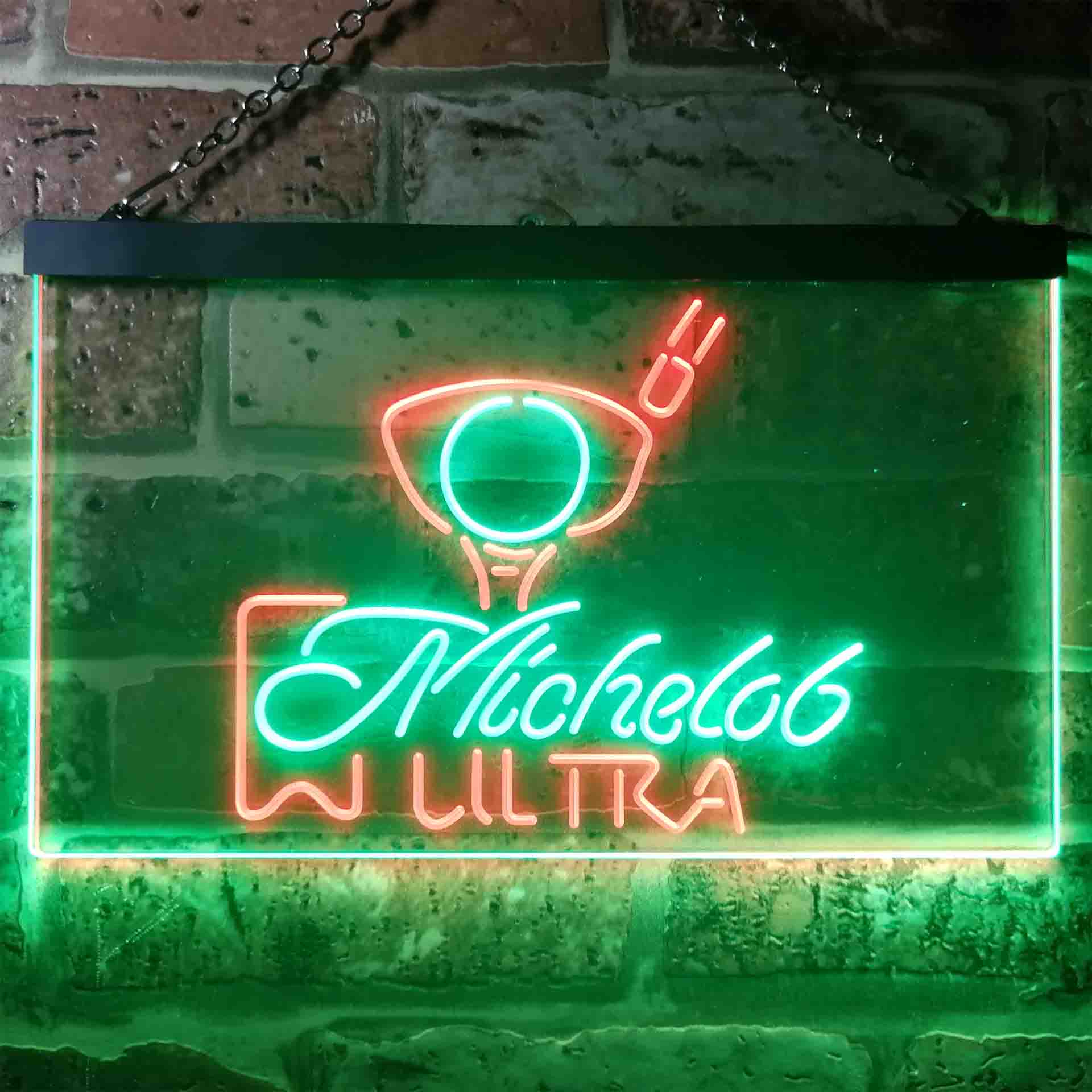 Michelob Ultra Golf Ball Neon LED Sign