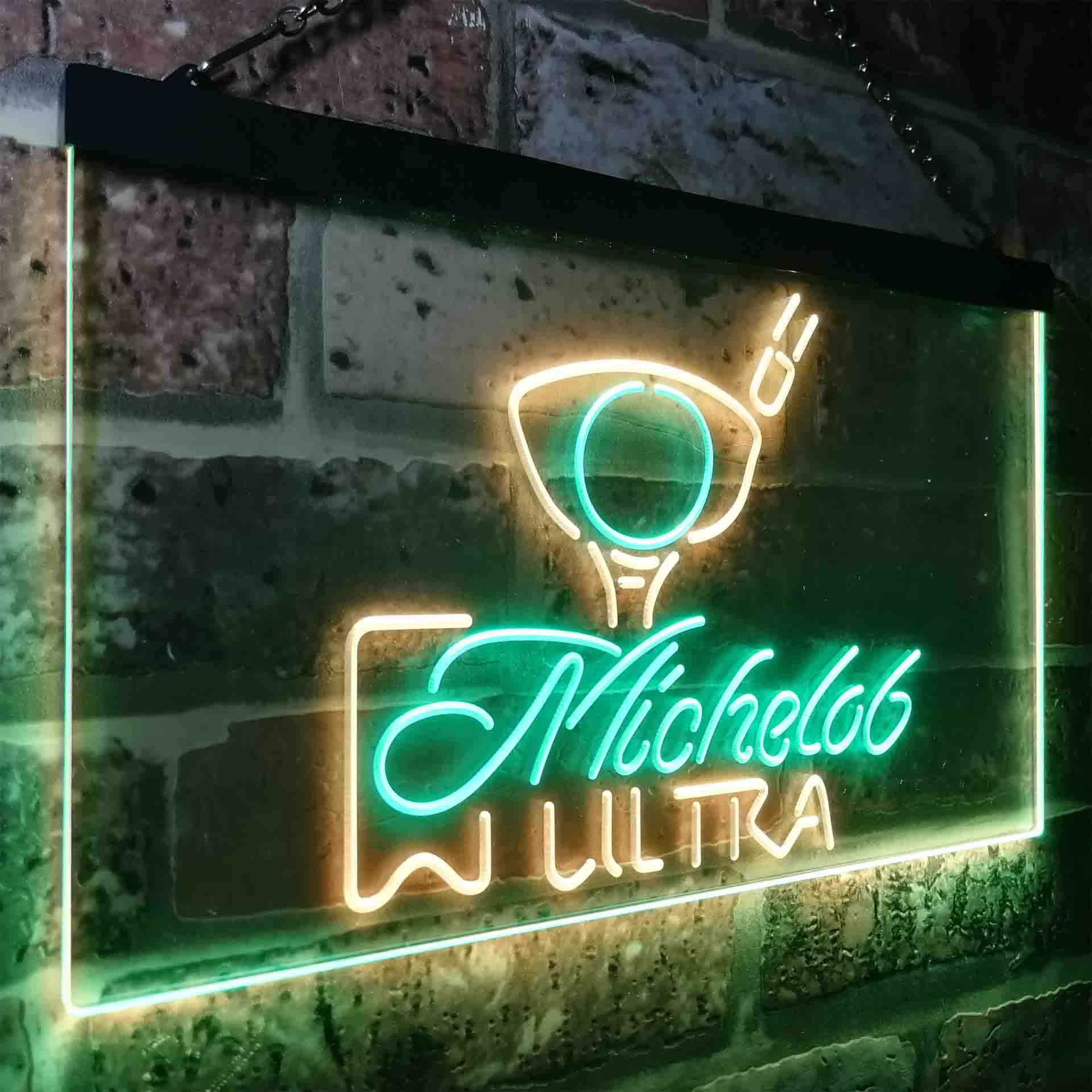 Michelob Ultra Golf Ball Neon LED Sign