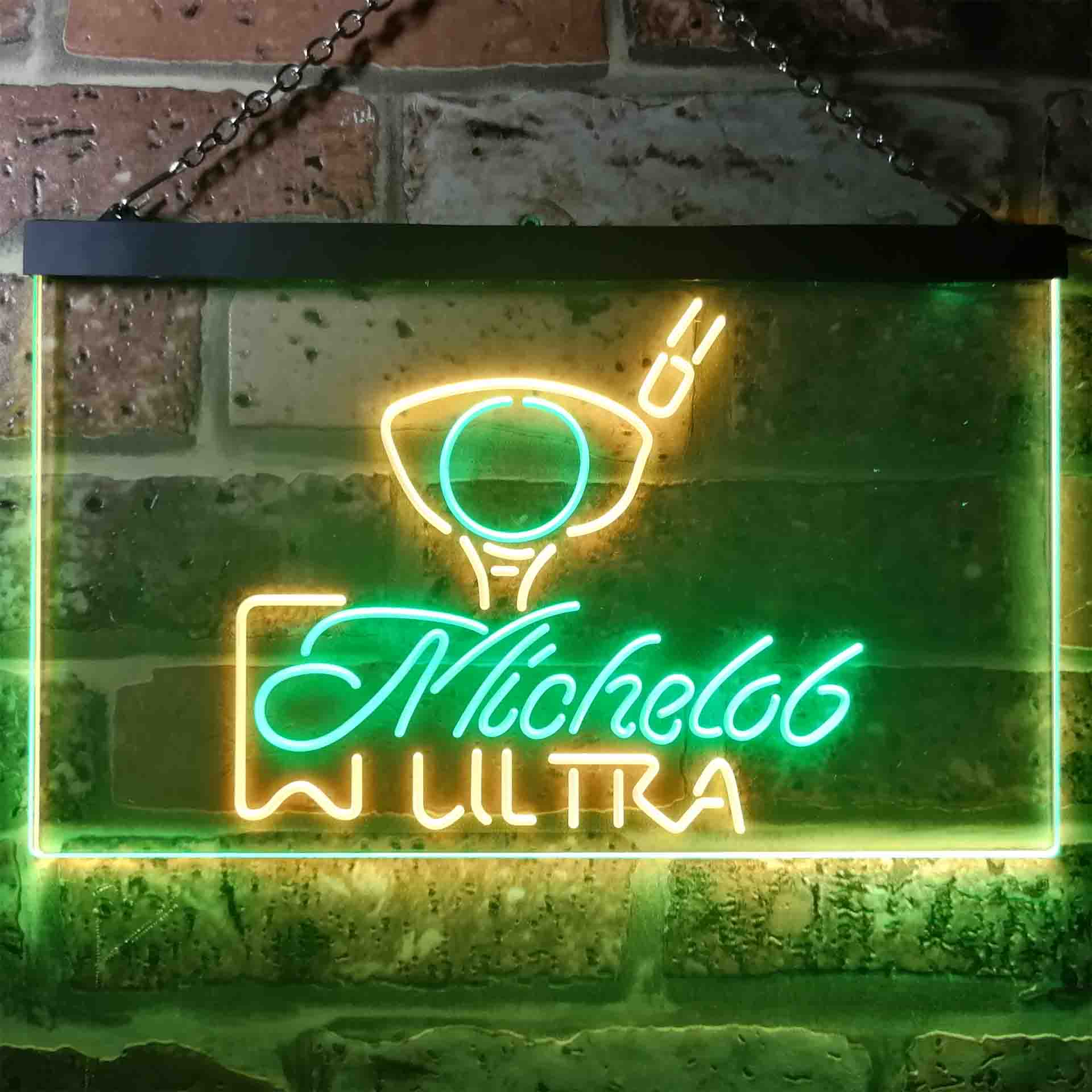 Michelob Ultra Golf Ball Neon LED Sign