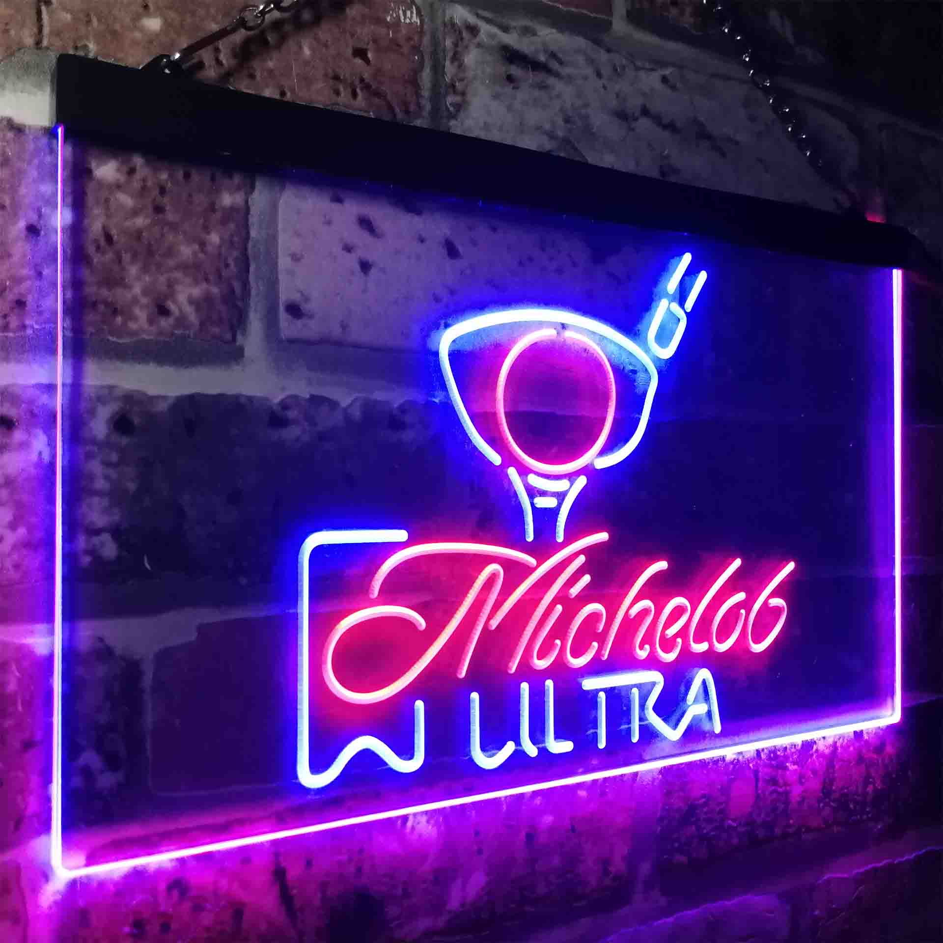 Michelob Ultra Golf Ball Neon LED Sign