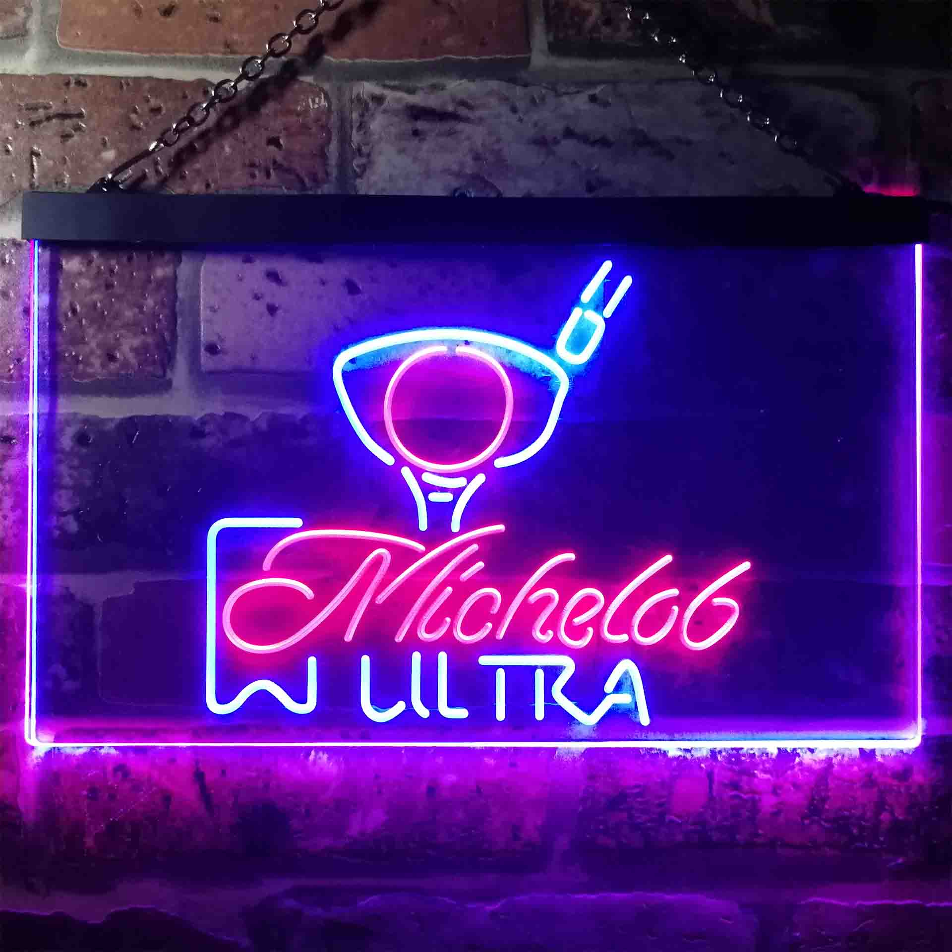 Michelob Ultra Golf Ball Neon LED Sign