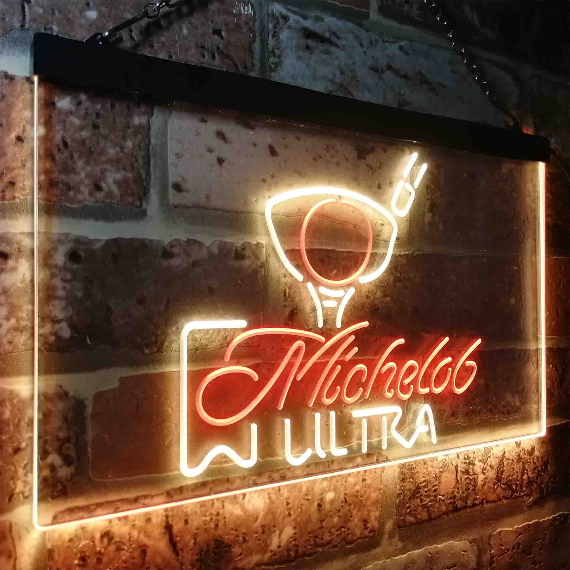 Michelob Ultra Golf Ball Neon LED Sign