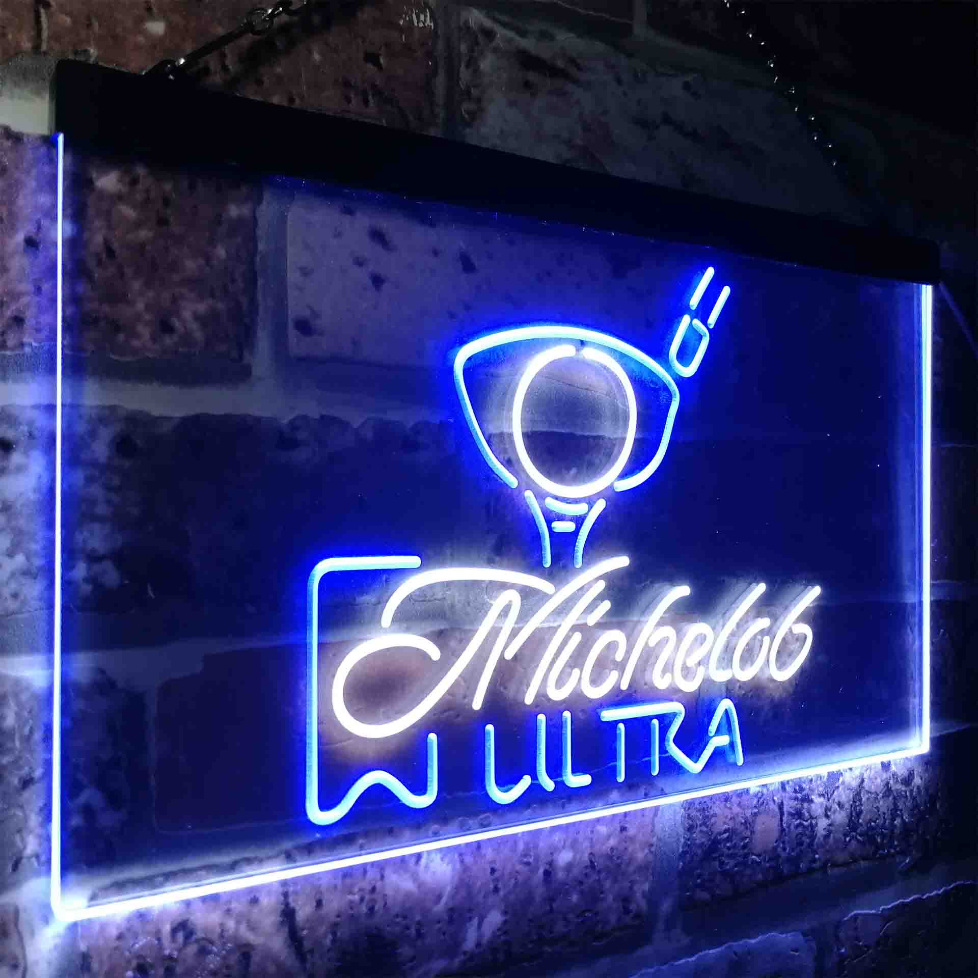 Michelob Ultra Golf Ball Neon LED Sign