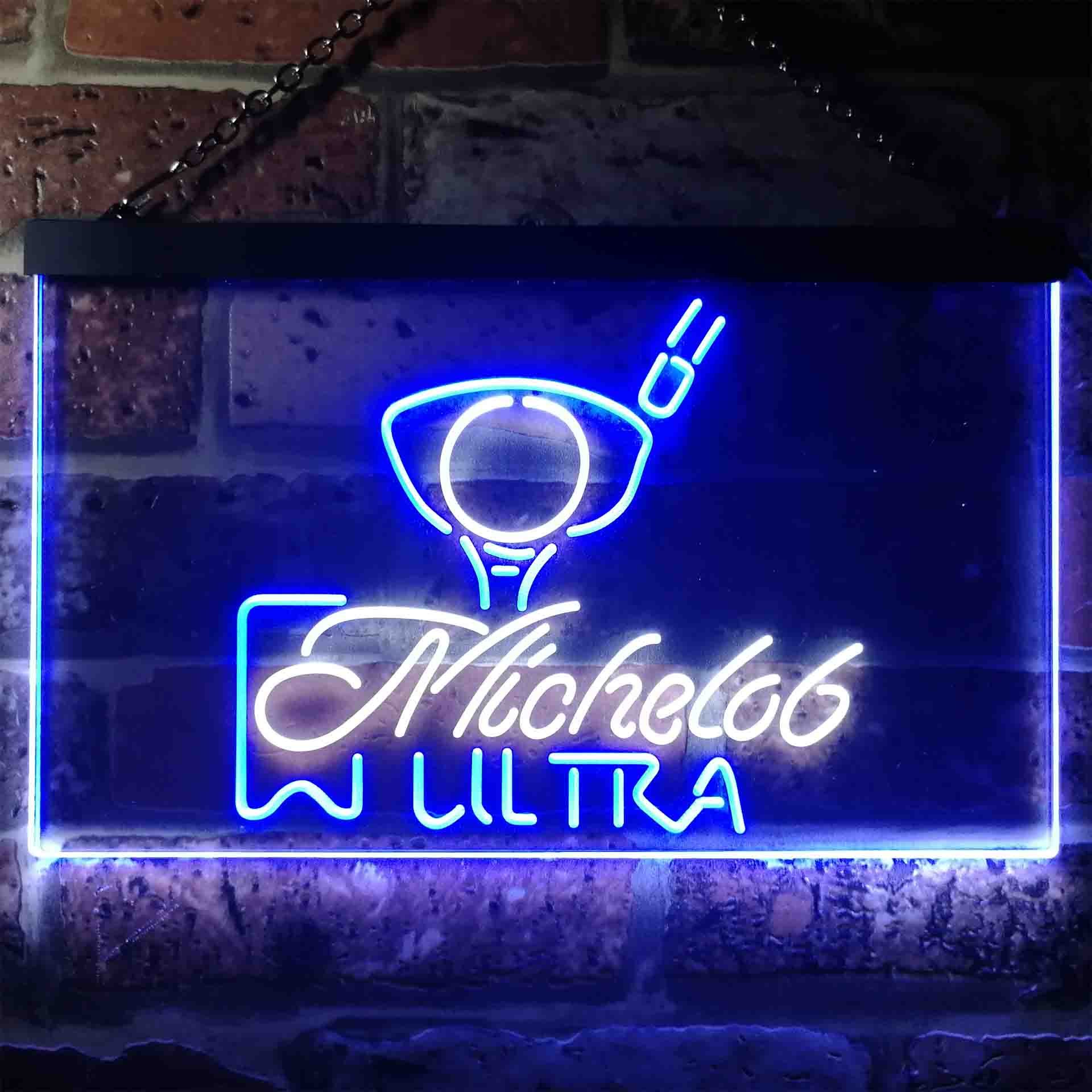 Michelob Ultra Golf Ball Neon LED Sign