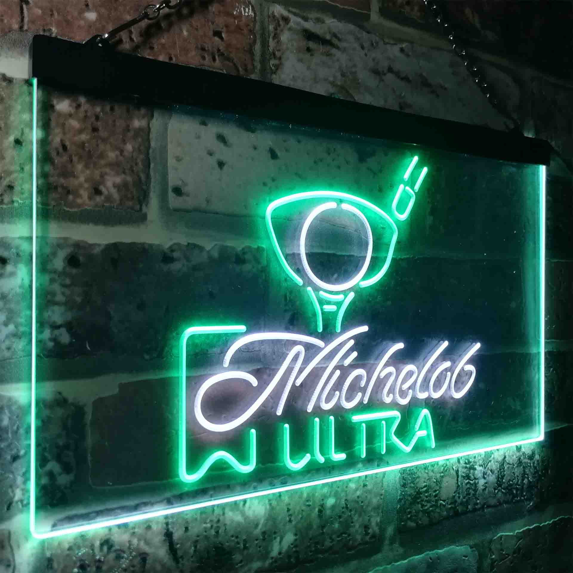 Michelob Ultra Golf Ball Neon LED Sign