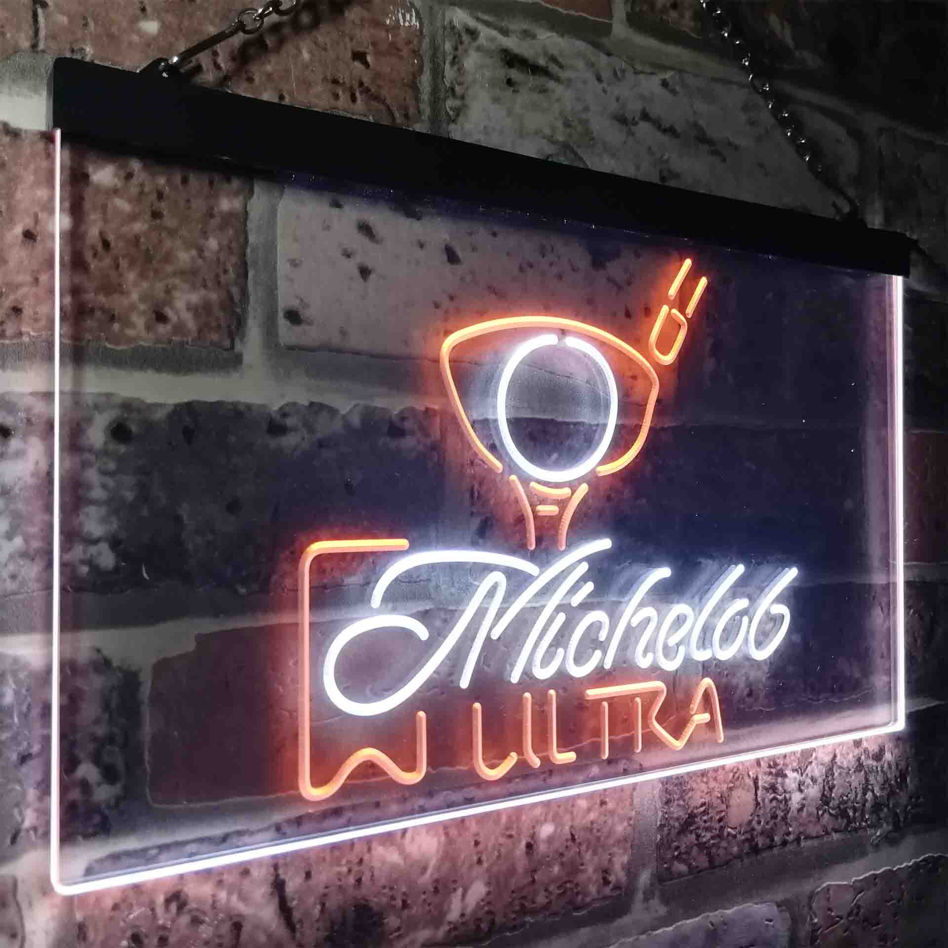 Michelob Ultra Golf Ball Neon LED Sign