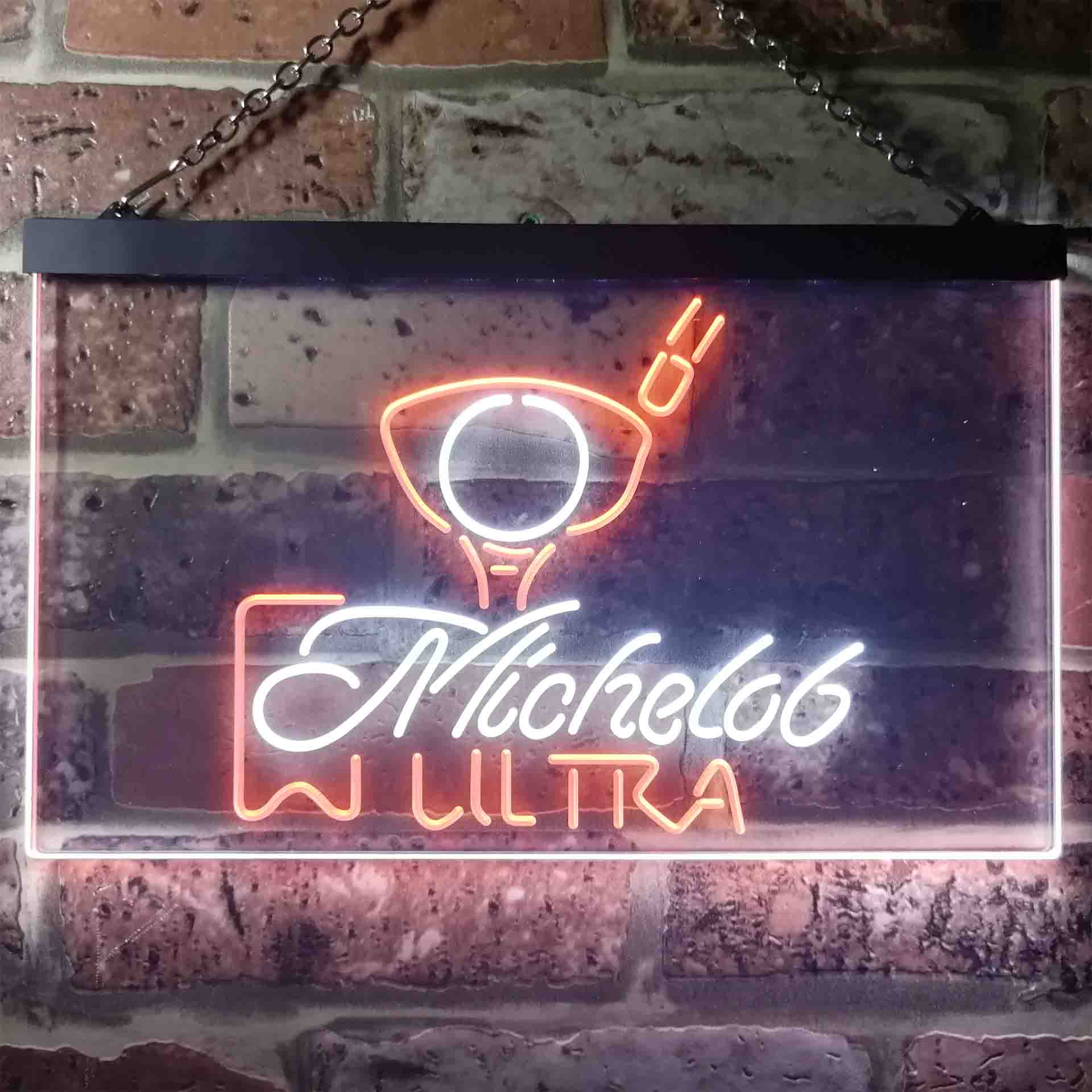 Michelob Ultra Golf Ball Neon LED Sign