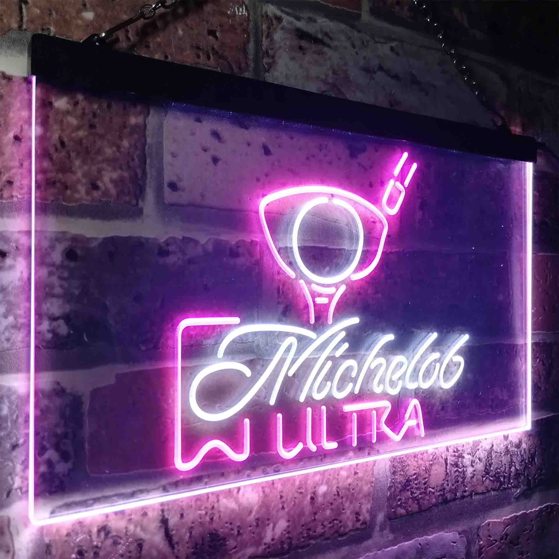 Michelob Ultra Golf Ball Neon LED Sign