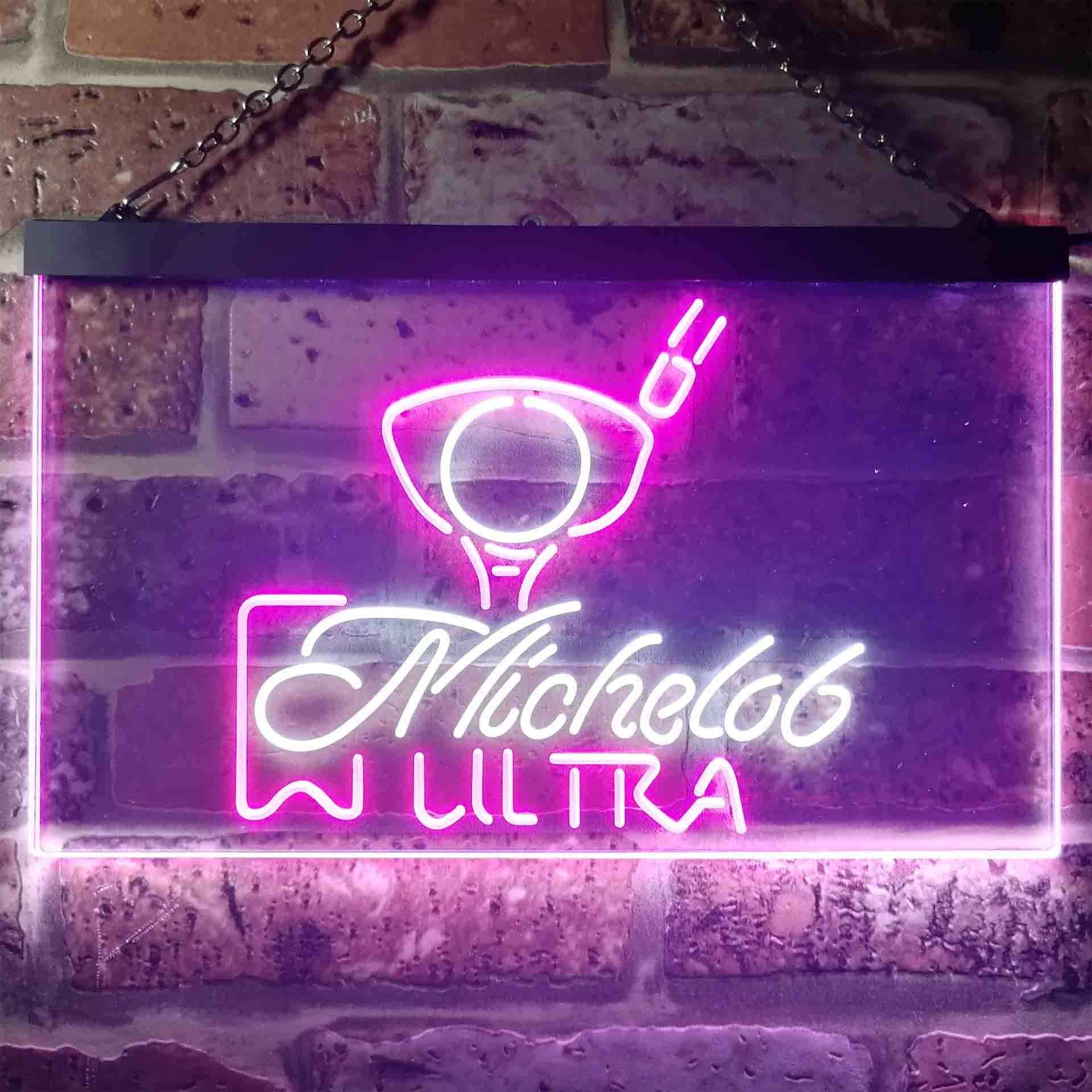 Michelob Ultra Golf Ball Neon LED Sign