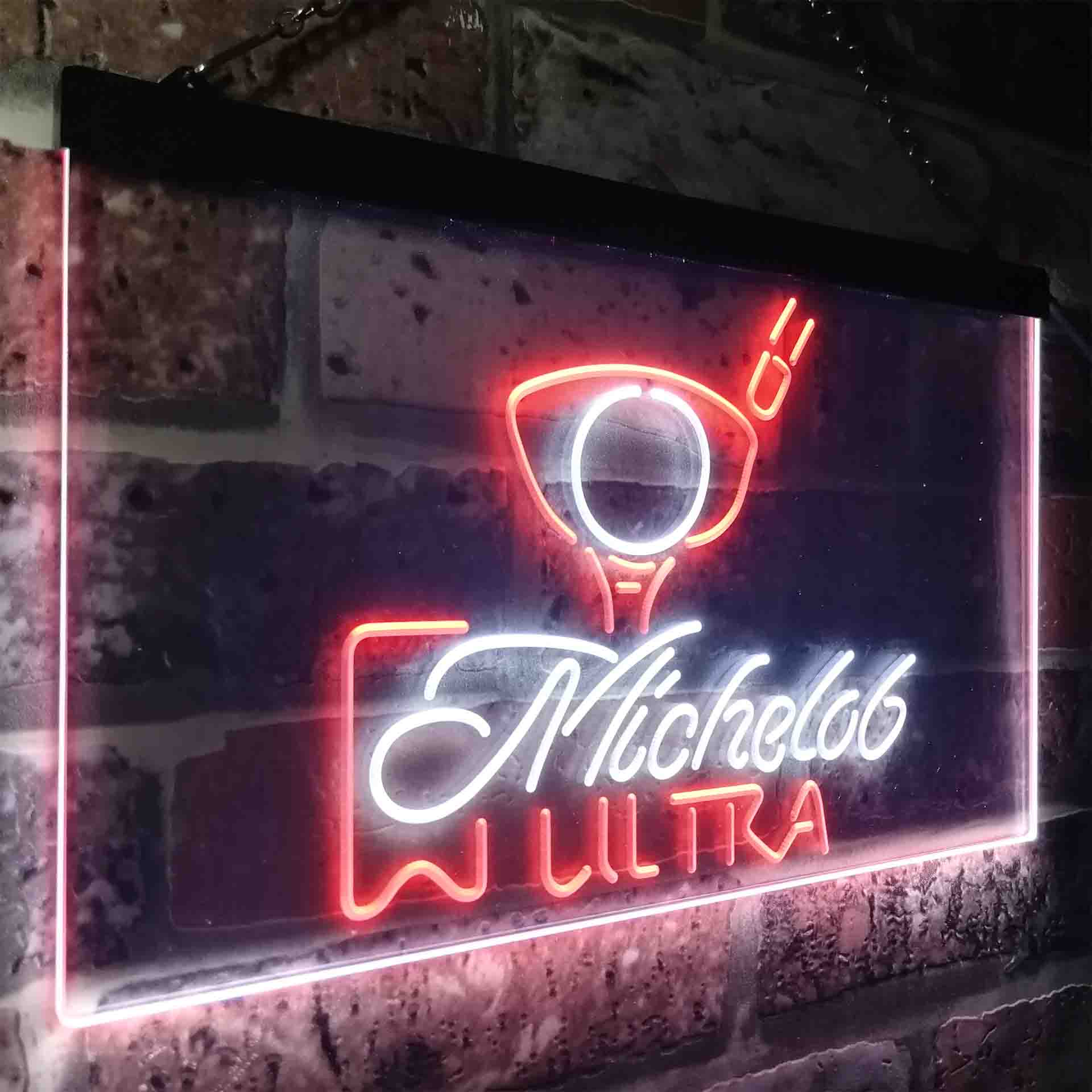 Michelob Ultra Golf Ball Neon LED Sign