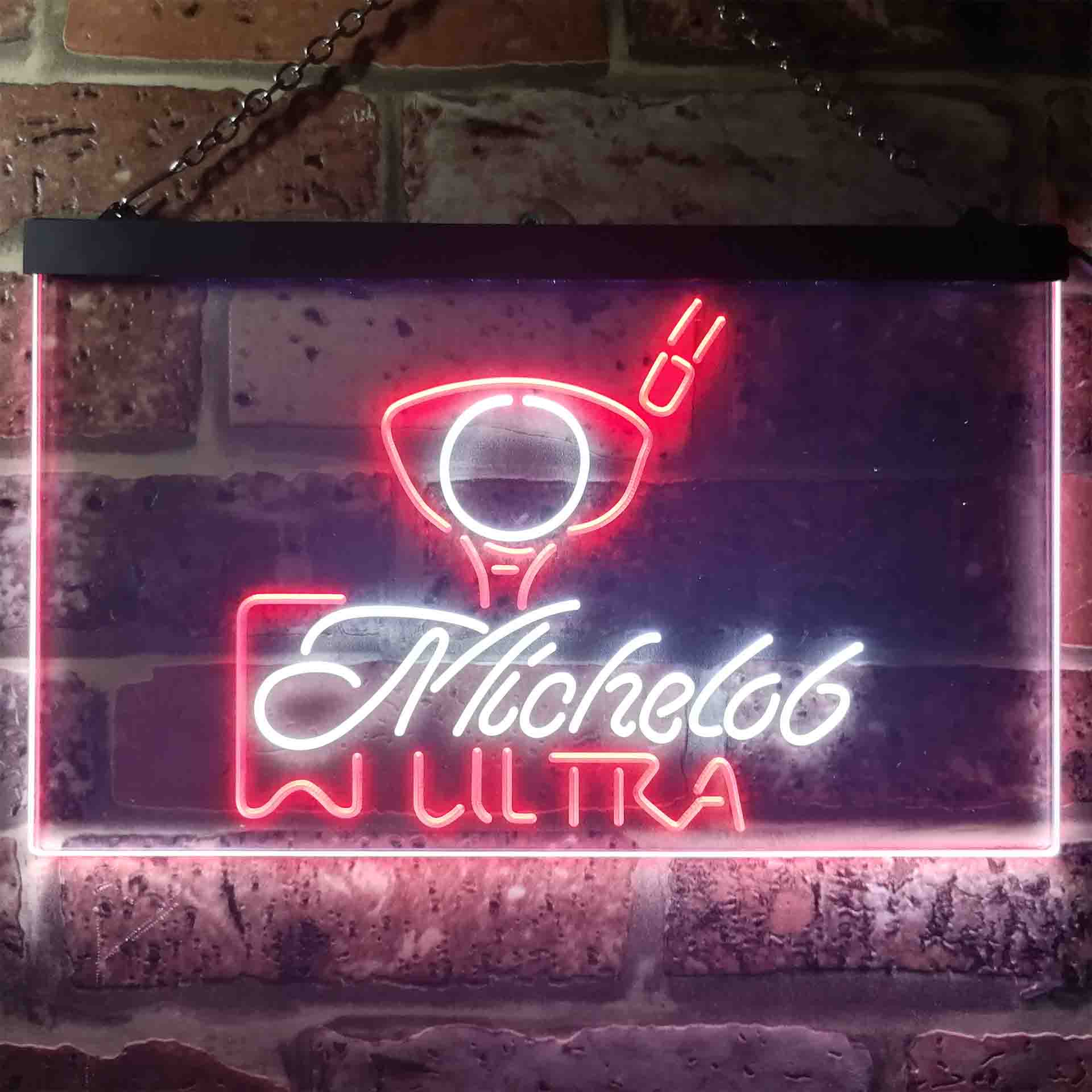 Michelob Ultra Golf Ball Neon LED Sign