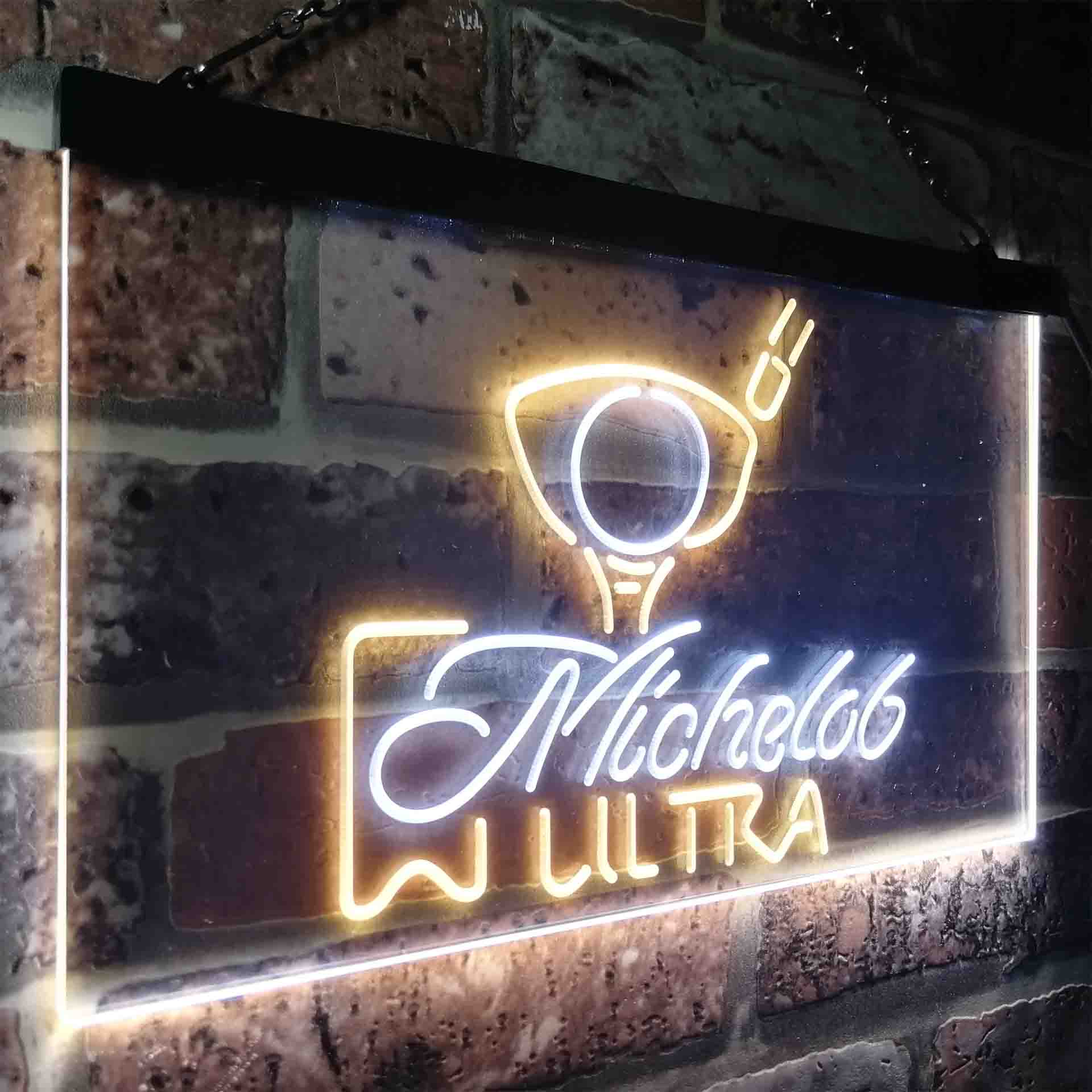 Michelob Ultra Golf Ball Neon LED Sign