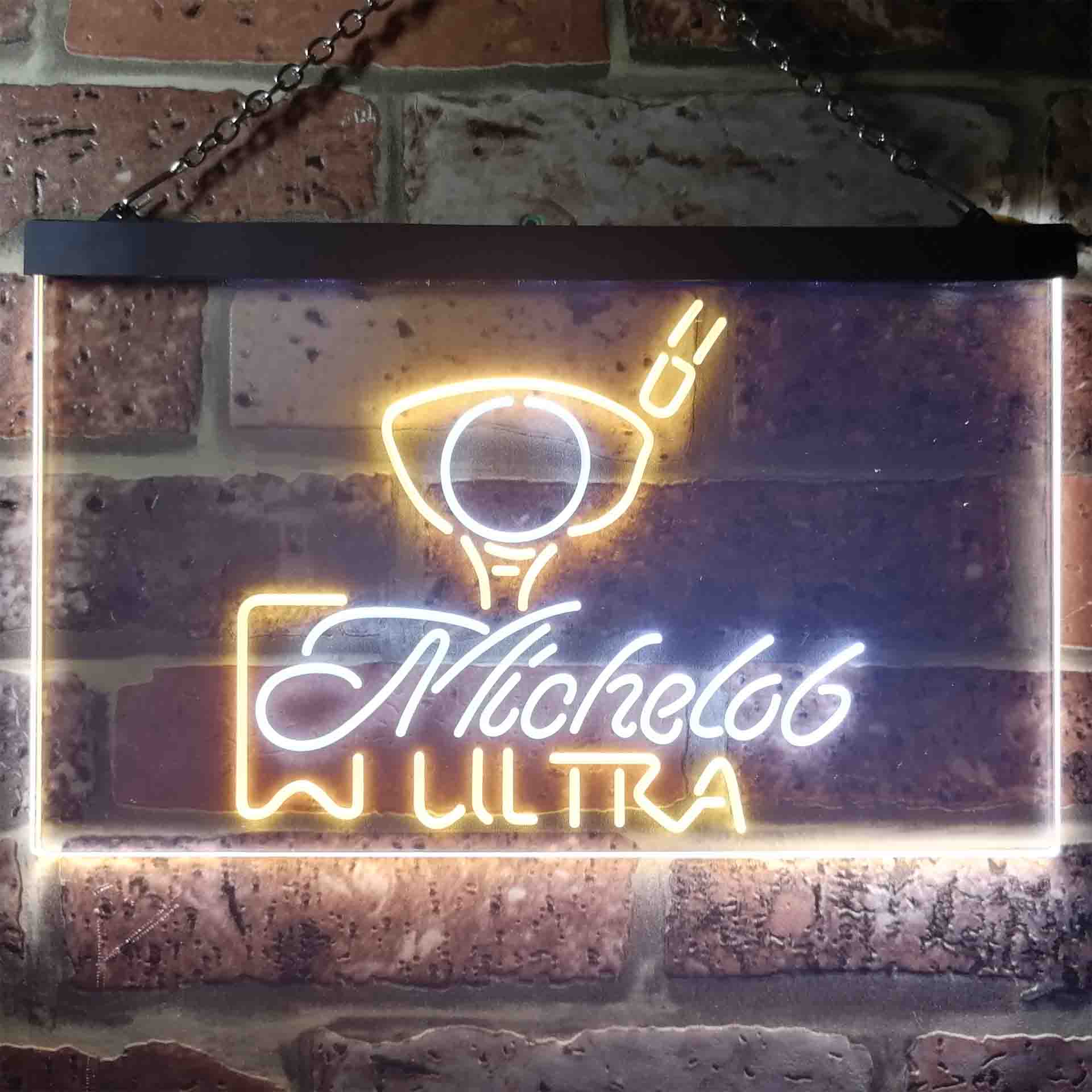 Michelob Ultra Golf Ball Neon LED Sign