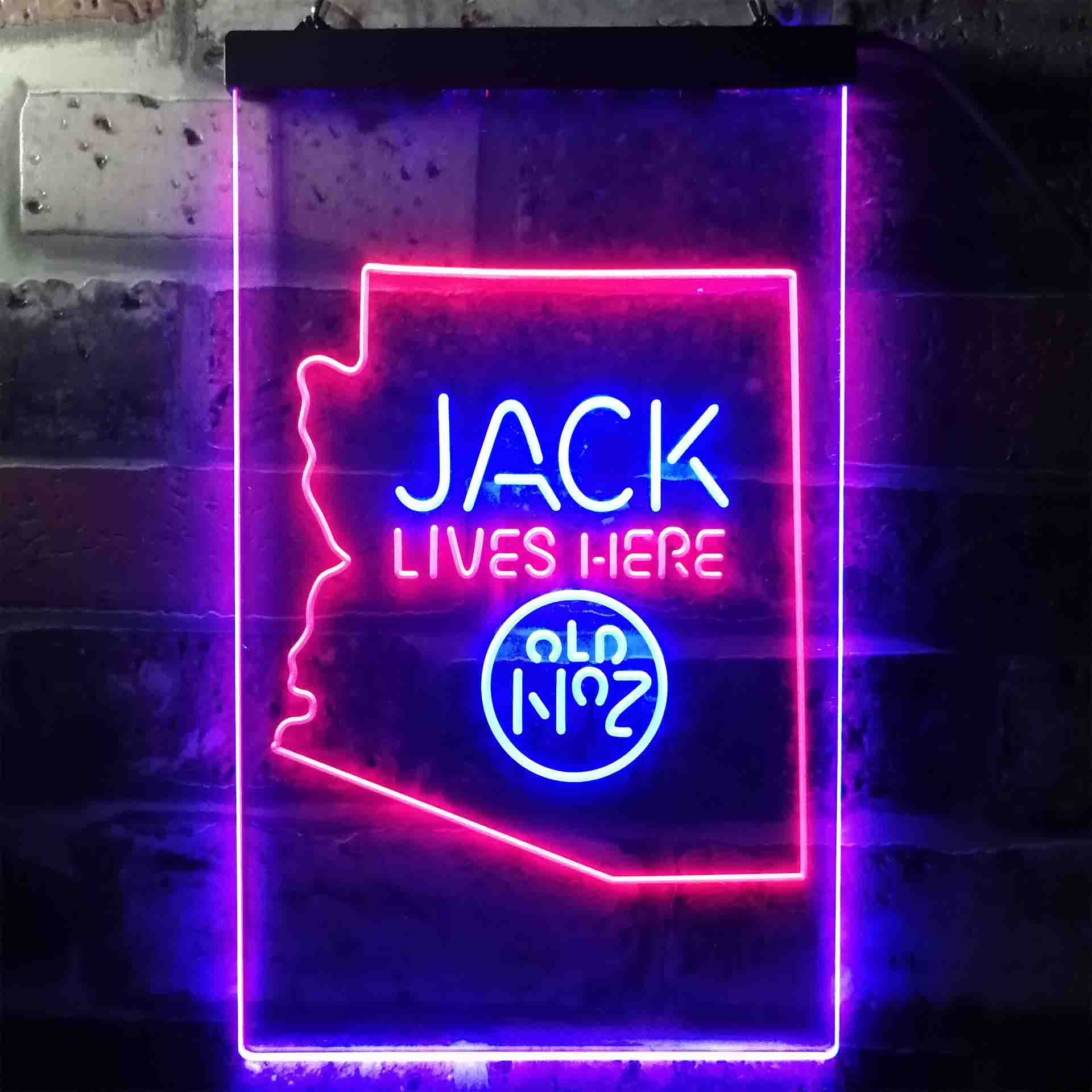 Arizona Jack Lives Here Neon LED Sign