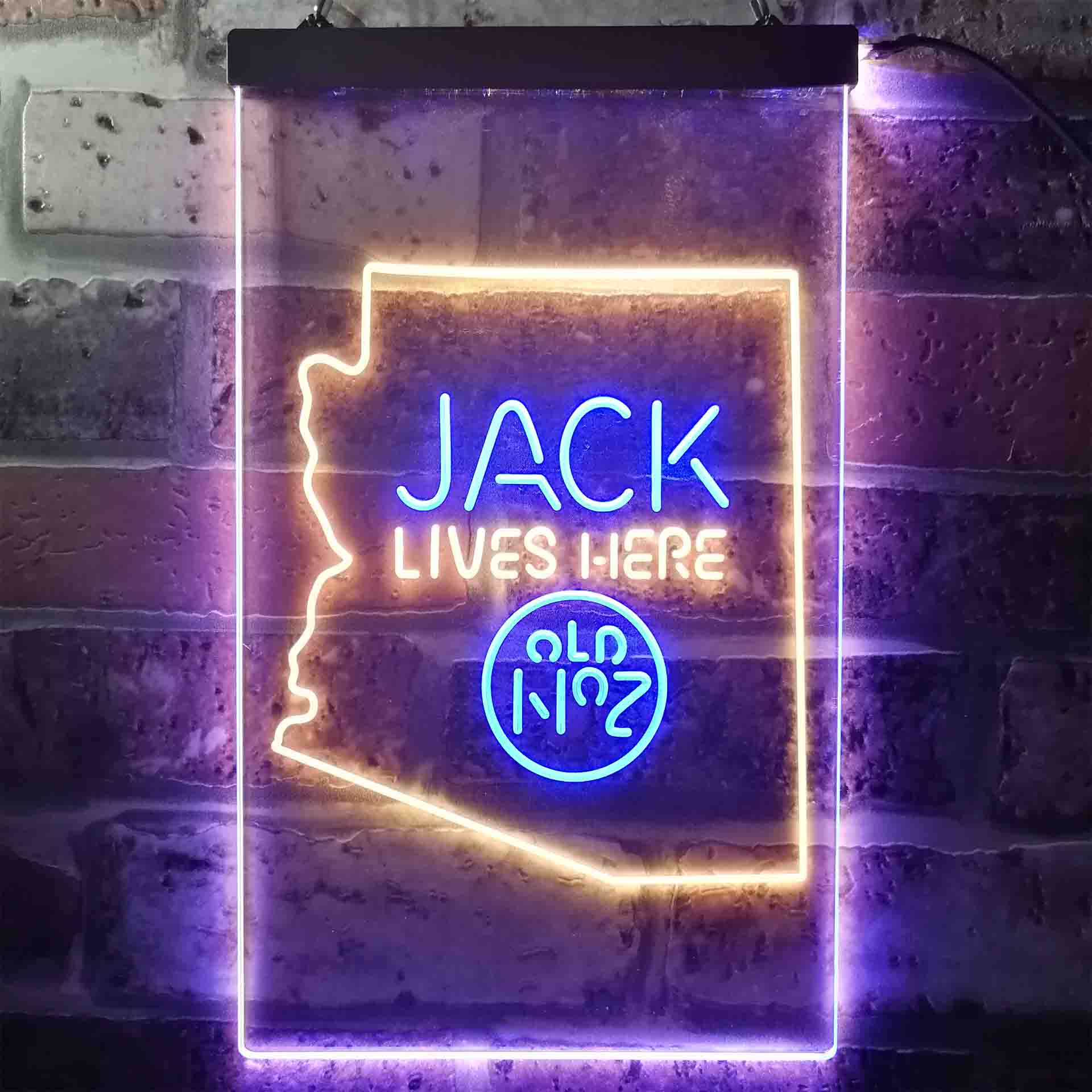 Arizona Jack Lives Here Neon LED Sign