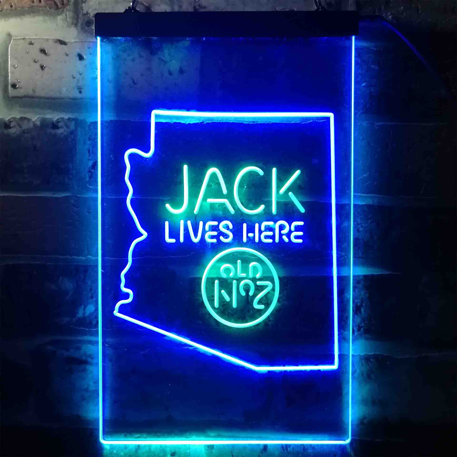 Arizona Jack Lives Here Neon LED Sign