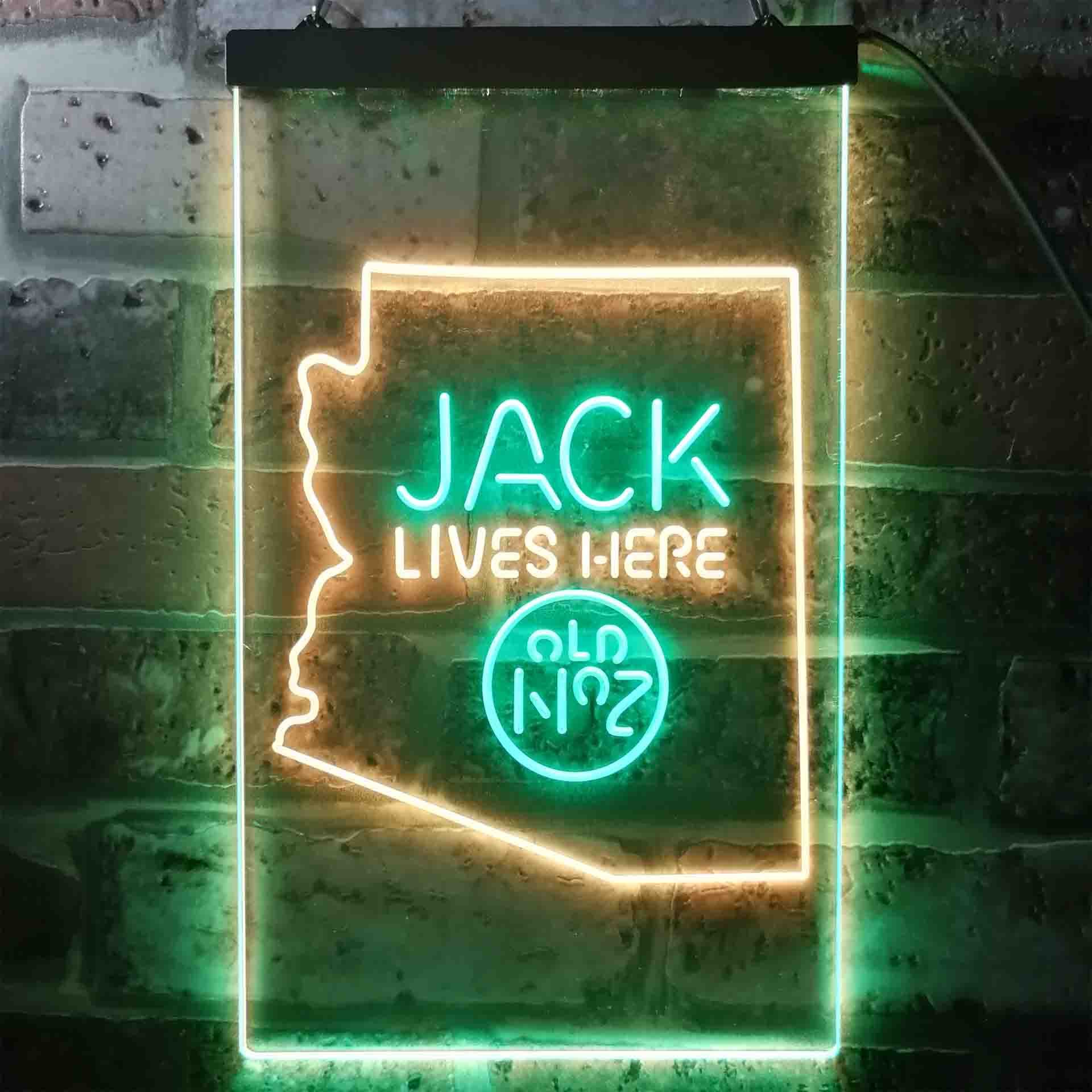 Arizona Jack Lives Here Neon LED Sign