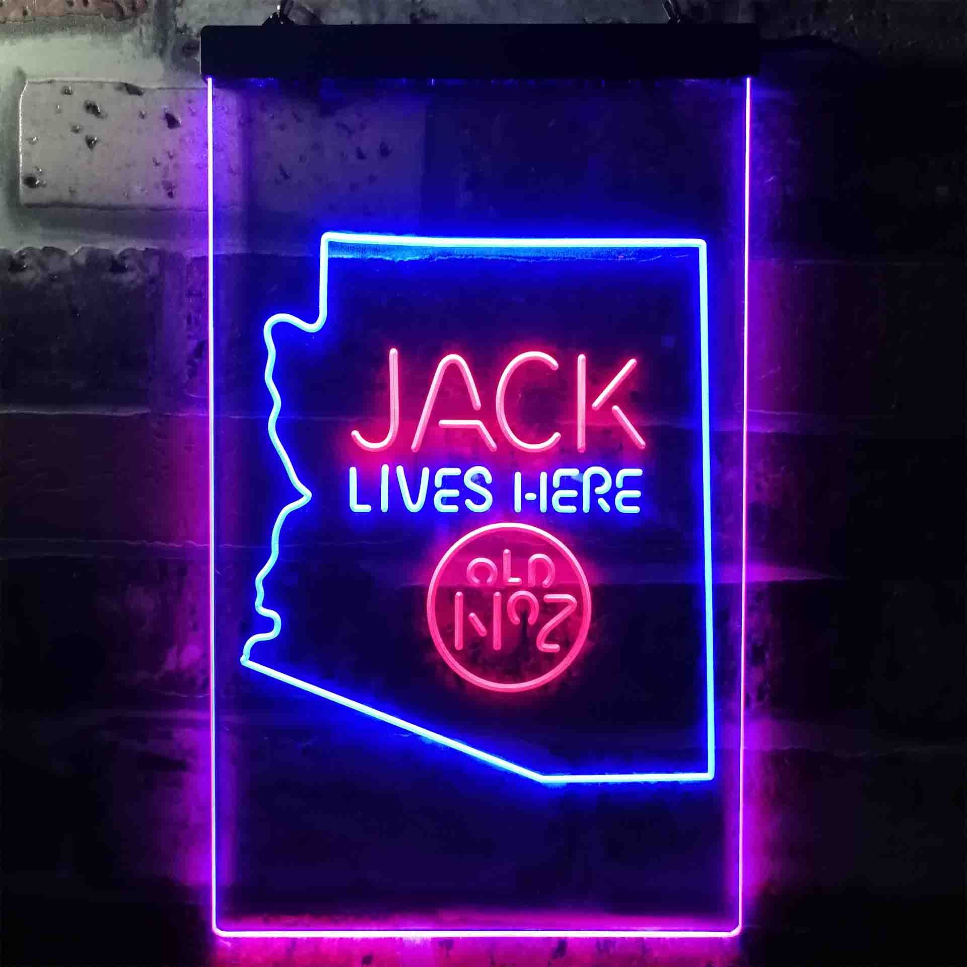 Arizona Jack Lives Here Neon LED Sign