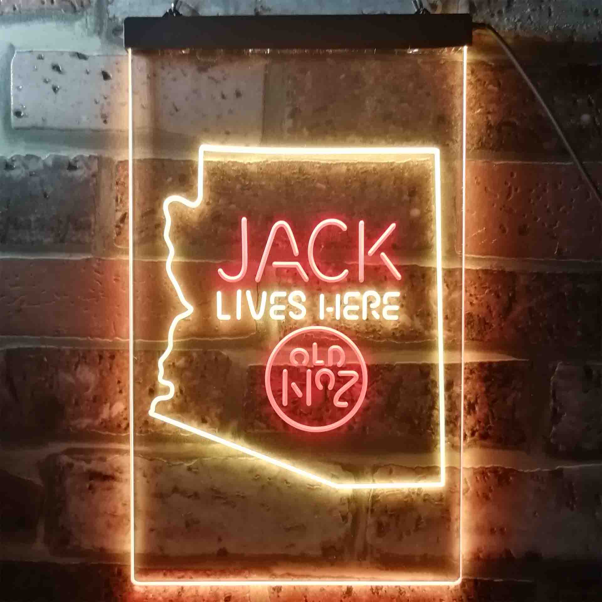 Arizona Jack Lives Here Neon LED Sign