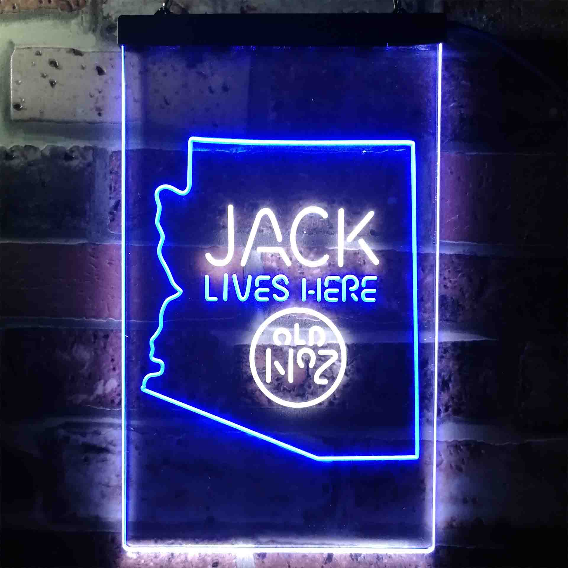 Arizona Jack Lives Here Neon LED Sign