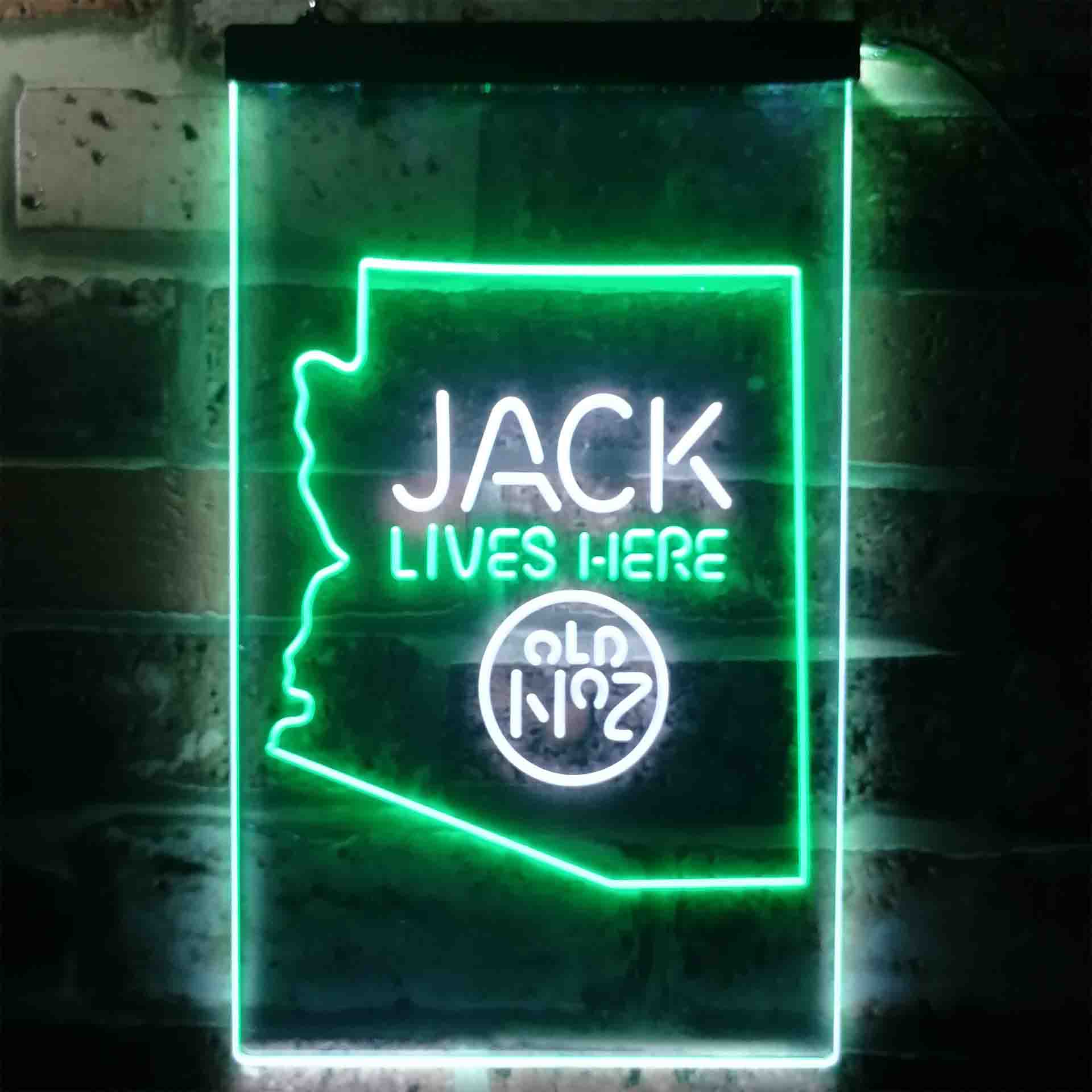 Arizona Jack Lives Here Neon LED Sign