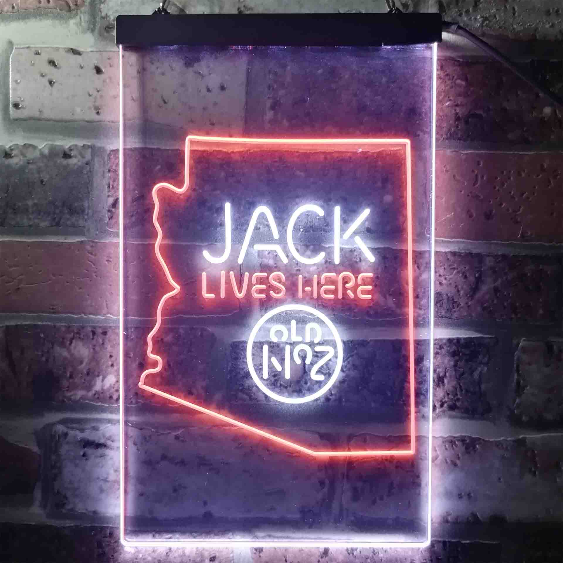 Arizona Jack Lives Here Neon LED Sign