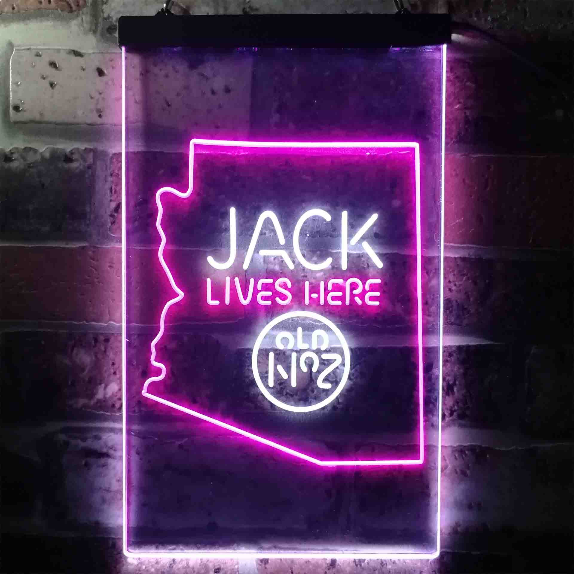 Arizona Jack Lives Here Neon LED Sign