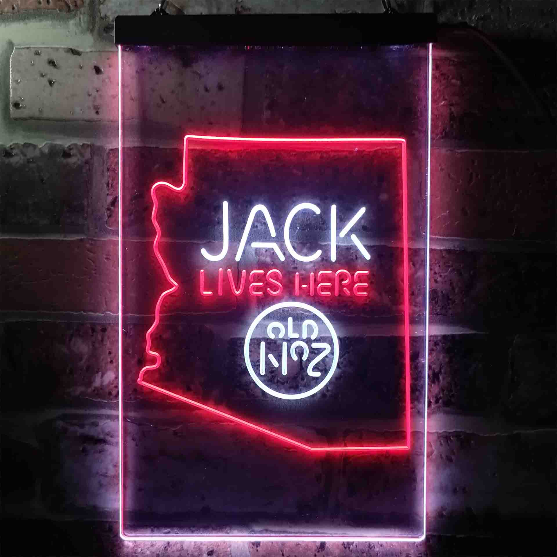 Arizona Jack Lives Here Neon LED Sign