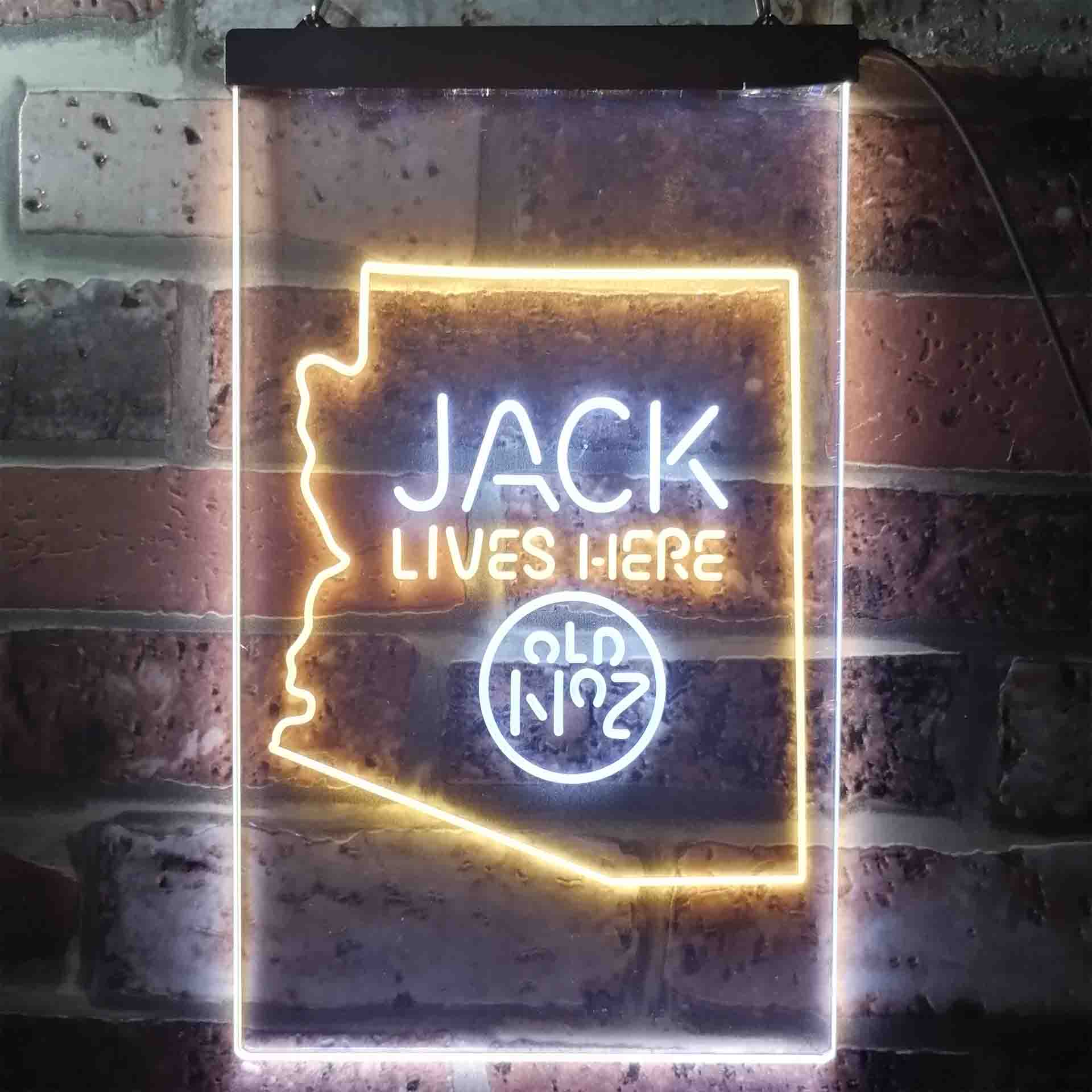 Arizona Jack Lives Here Neon LED Sign