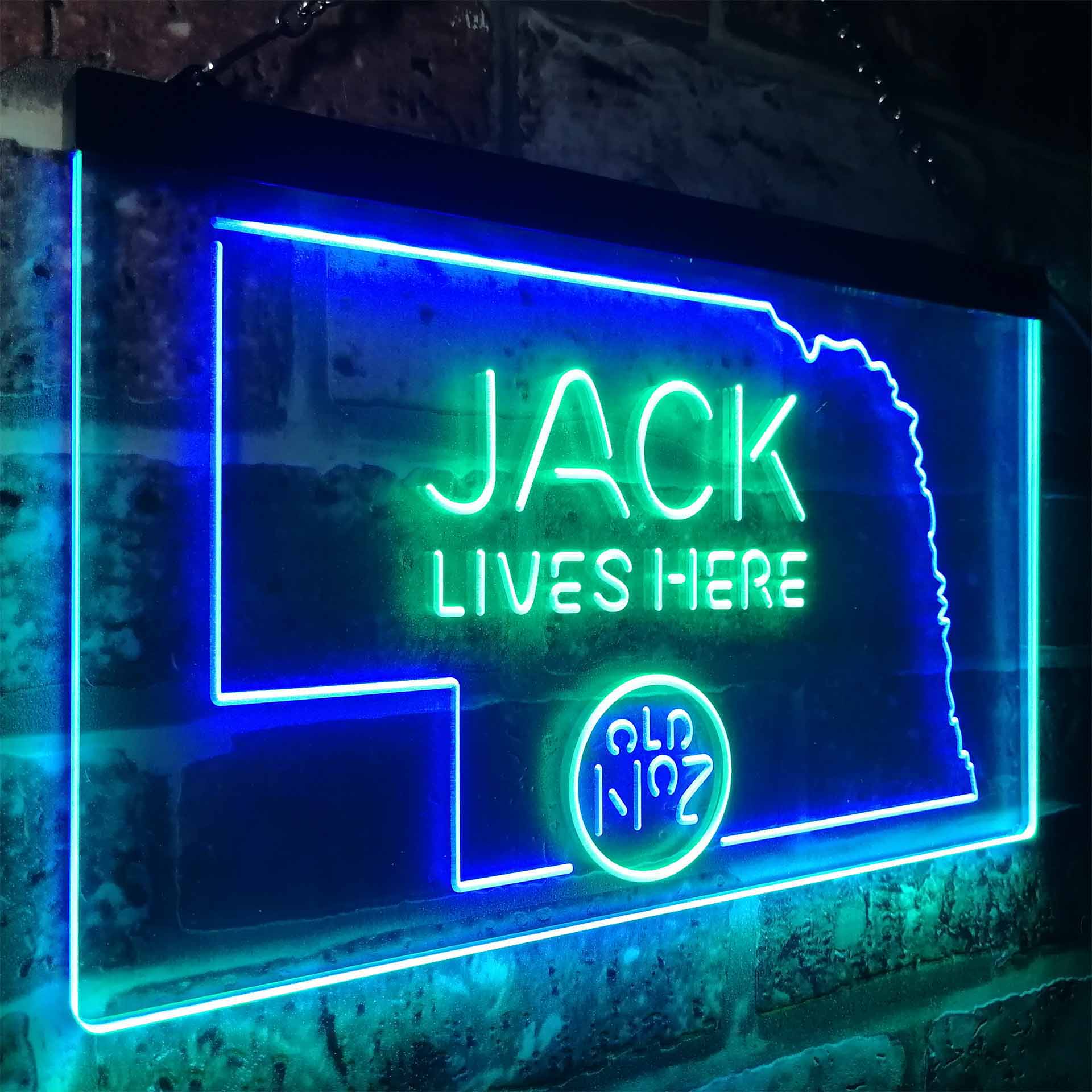 Nebraska Jack Lives Here Man Cave Led Neon Light Decoration Gifts Neon LED Sign