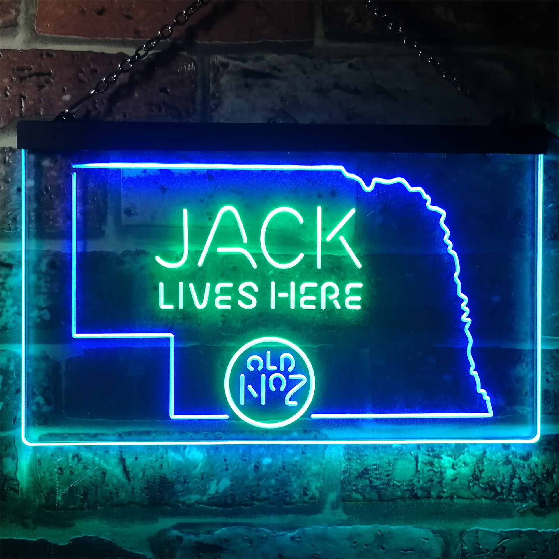 Nebraska Jack Lives Here Man Cave Led Neon Light Decoration Gifts Neon LED Sign