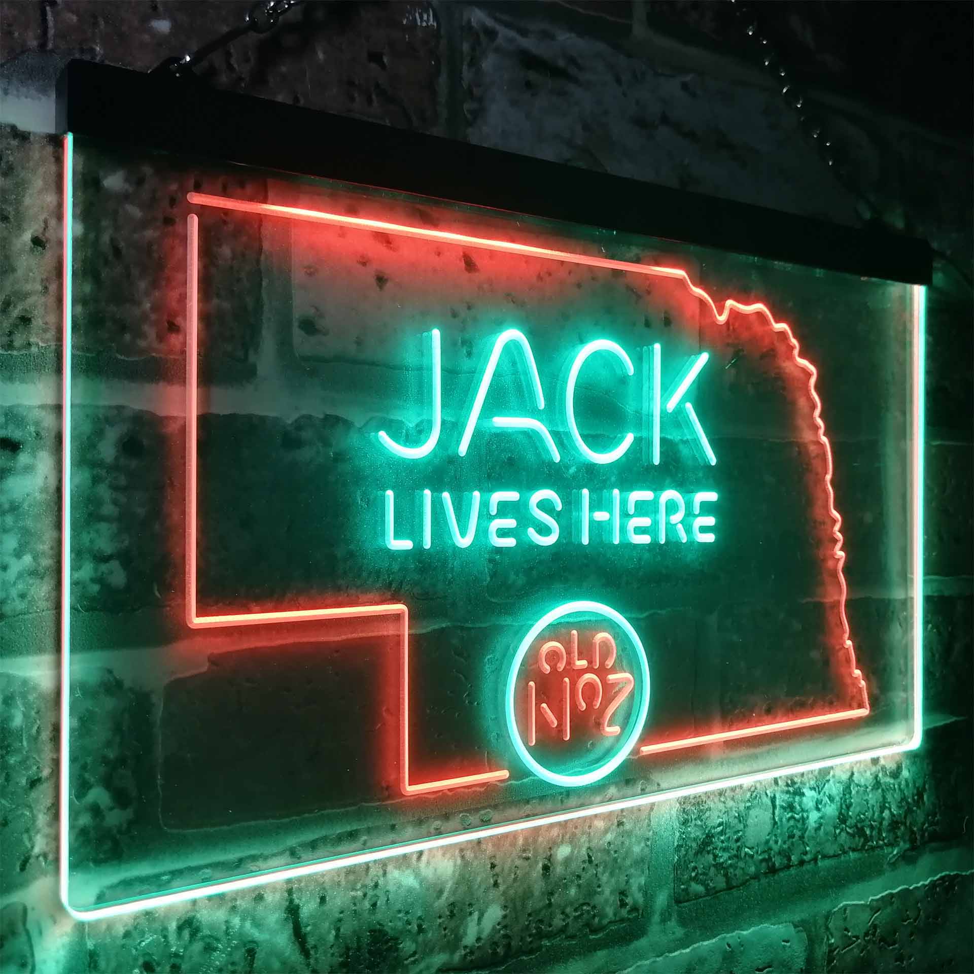 Nebraska Jack Lives Here Man Cave Led Neon Light Decoration Gifts Neon LED Sign