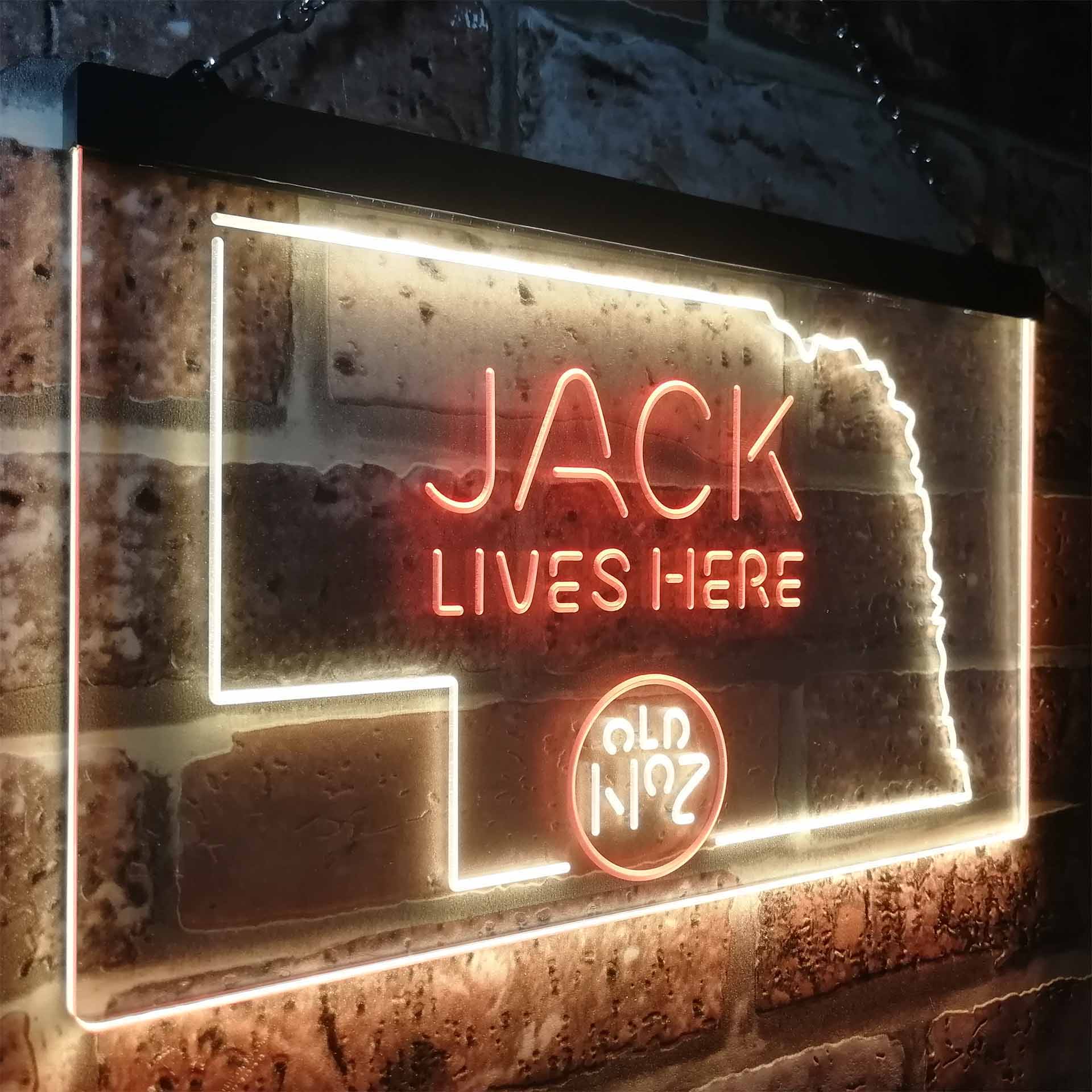 Nebraska Jack Lives Here Man Cave Led Neon Light Decoration Gifts Neon LED Sign