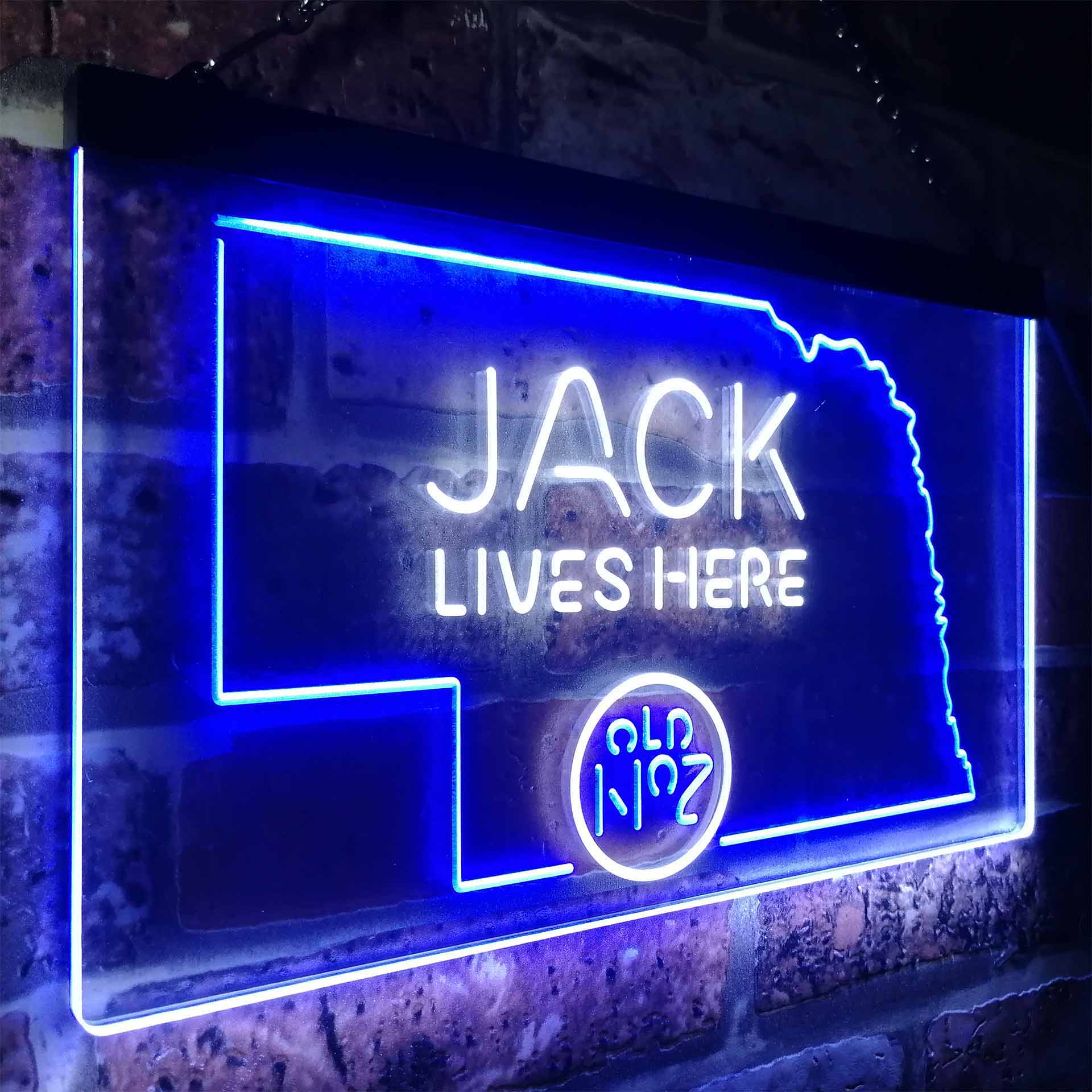 Nebraska Jack Lives Here Man Cave Led Neon Light Decoration Gifts Neon LED Sign