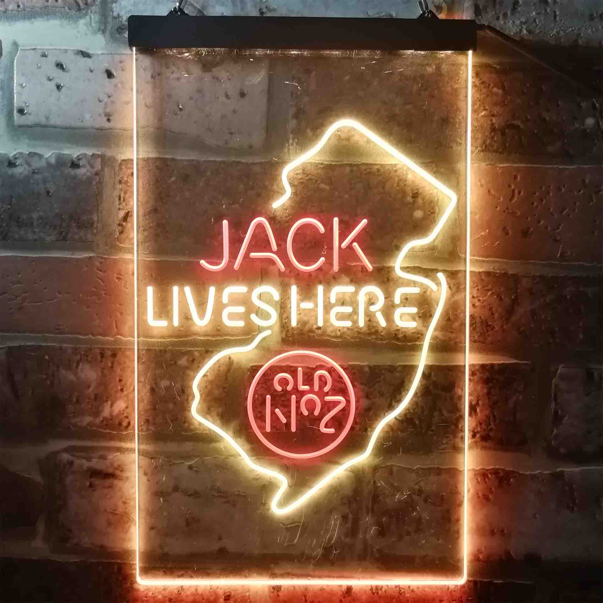 New Jersey Jack Lives Here Neon LED Sign