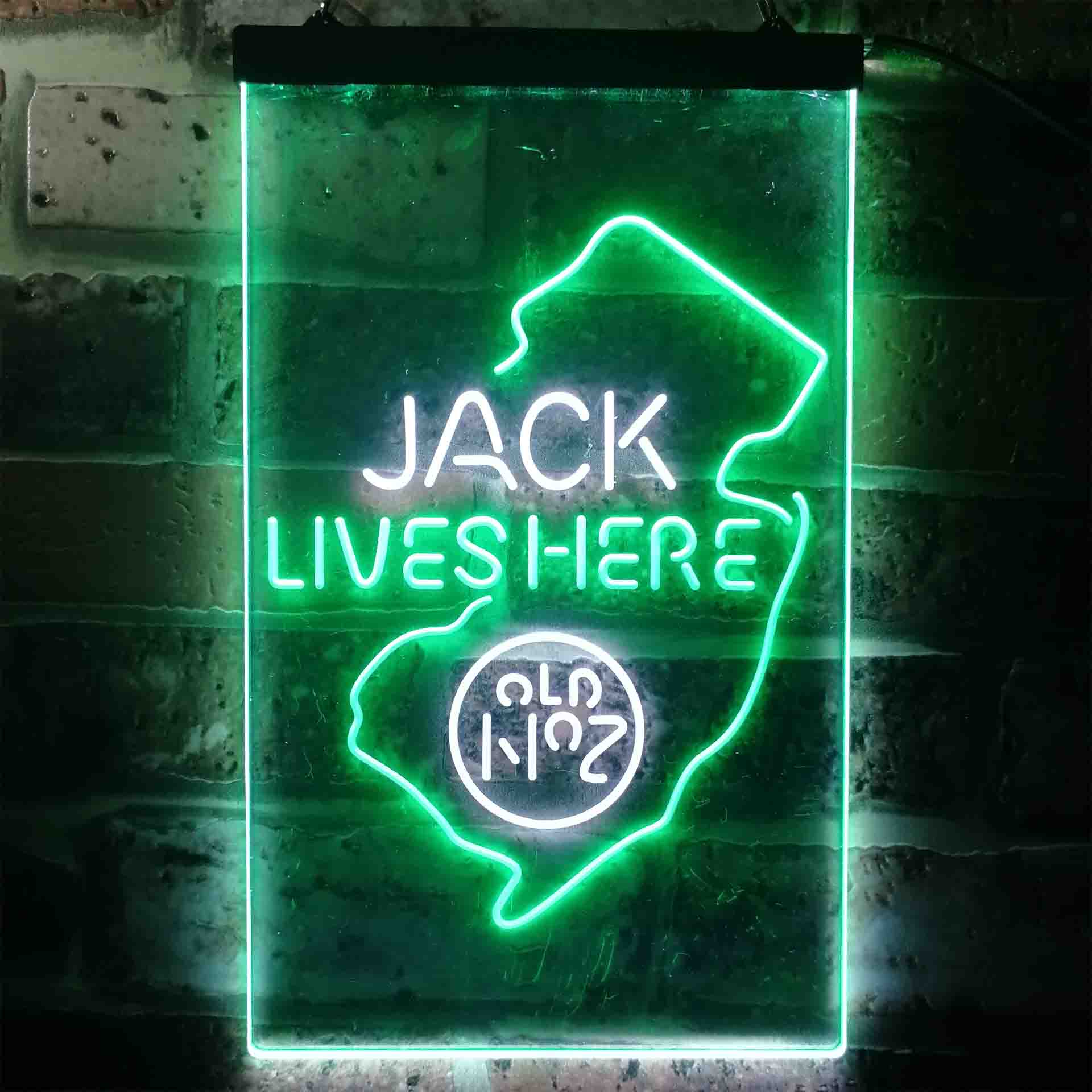 New Jersey Jack Lives Here Neon LED Sign