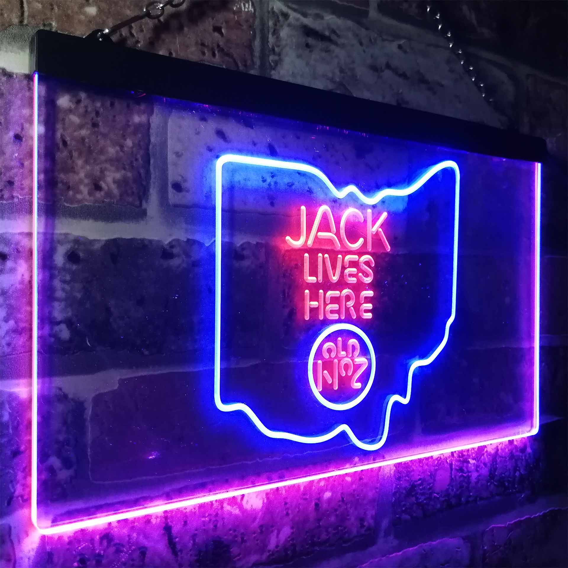 Ohio Jack Lives Here Neon LED Sign